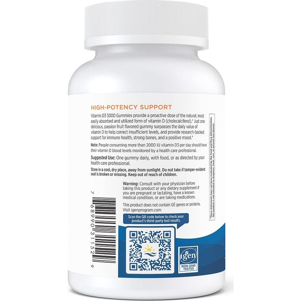 Gominolas de Vitamina D3 5000 UI Nordic Naturals - 30 Unidades