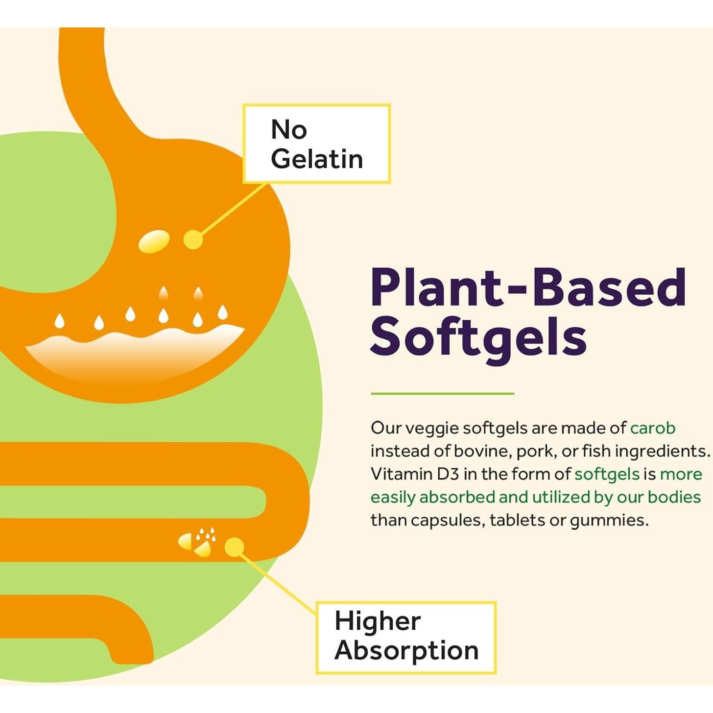 Vitamina D3 10000 UI Recetas del Doctor - 180 Cápsulas Vegetarianas