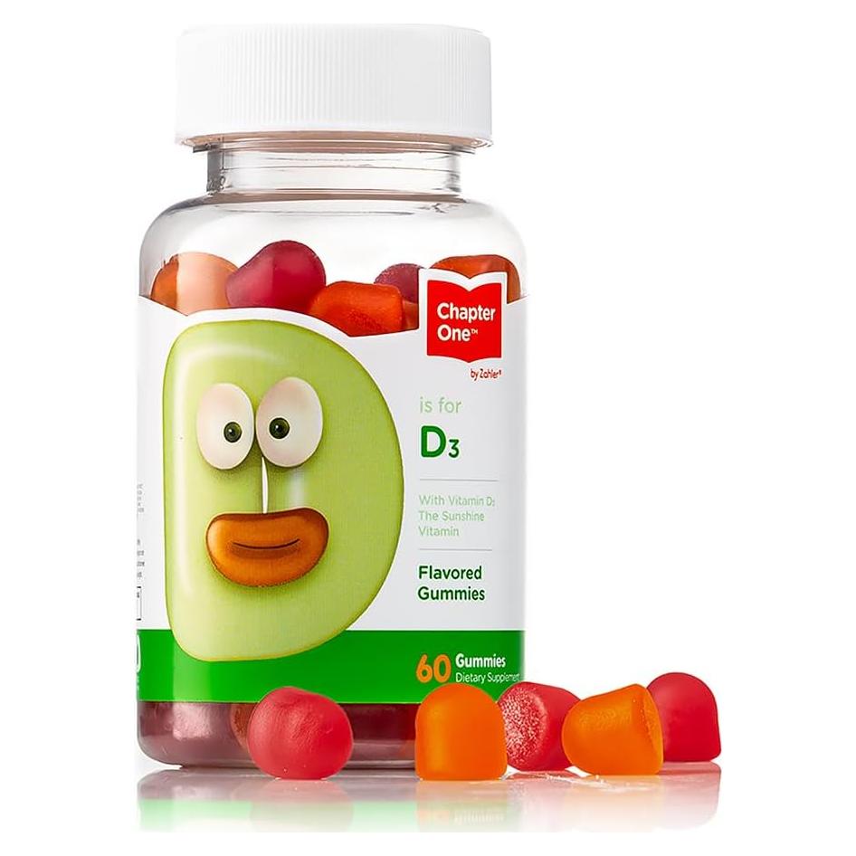 Gominolas de Vitamina D3 Zahler 1000 UI 60 Unidades Kosher