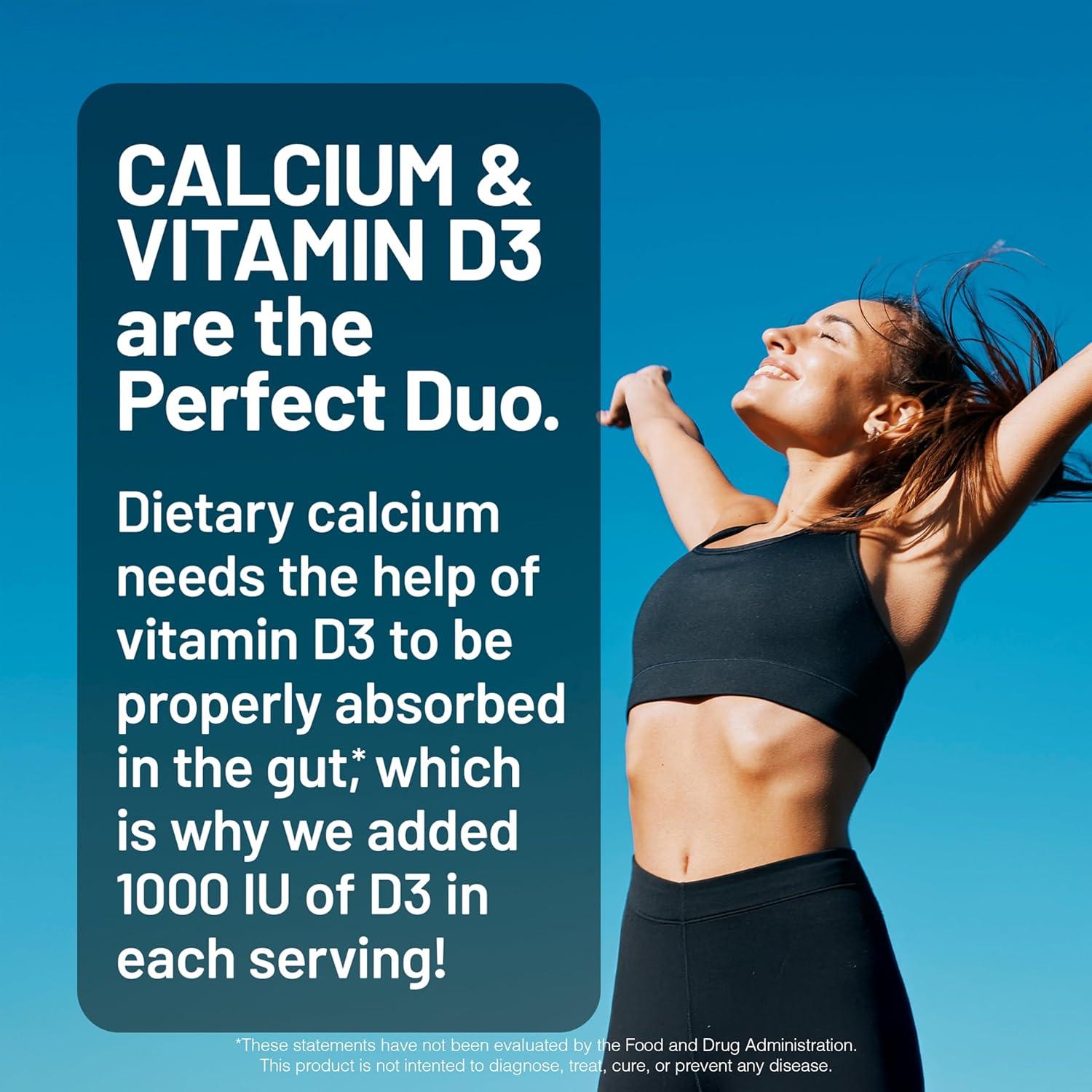 NatureWise Suplemento de Calcio 1250mg + Vitamina D3 1000UI