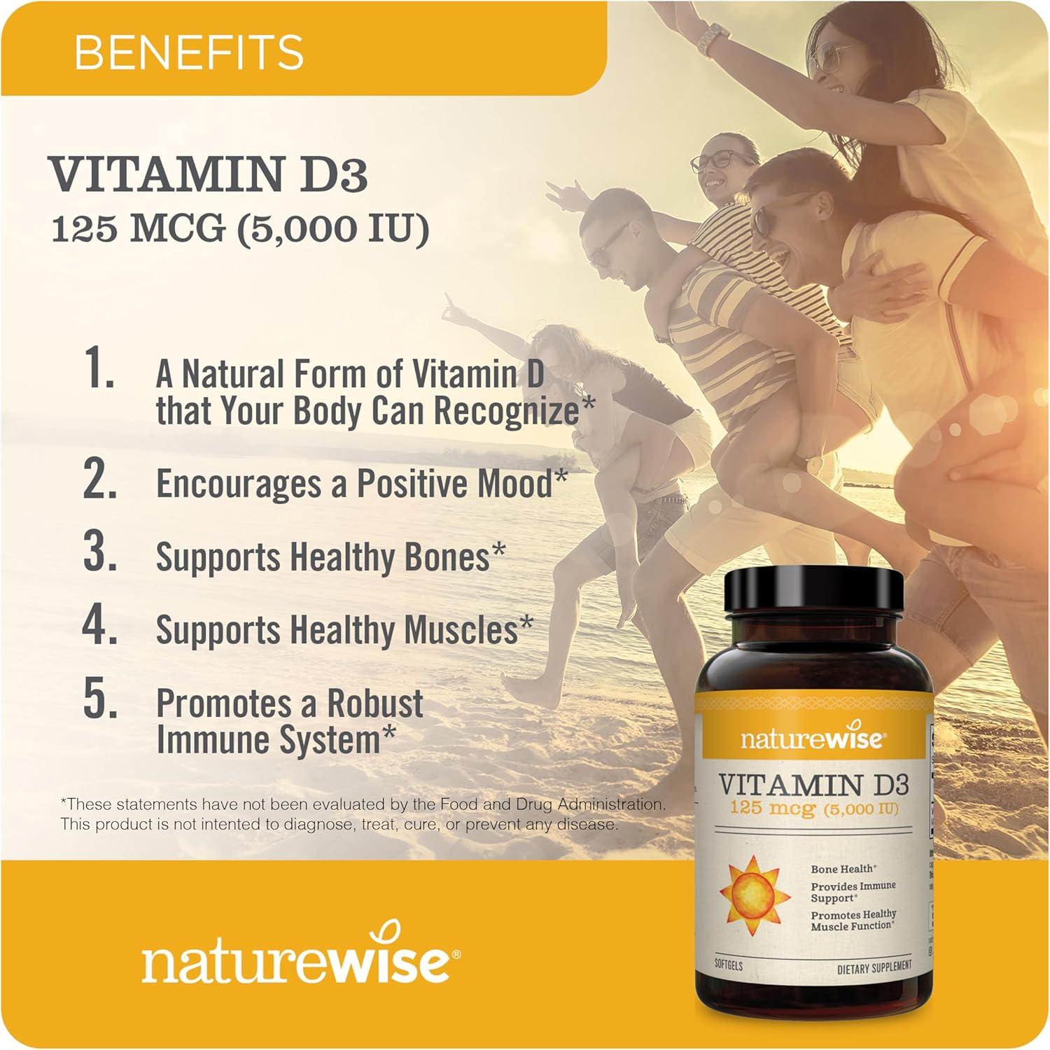 NatureWise Complejo de Vitaminas B y D3 360 Softgels