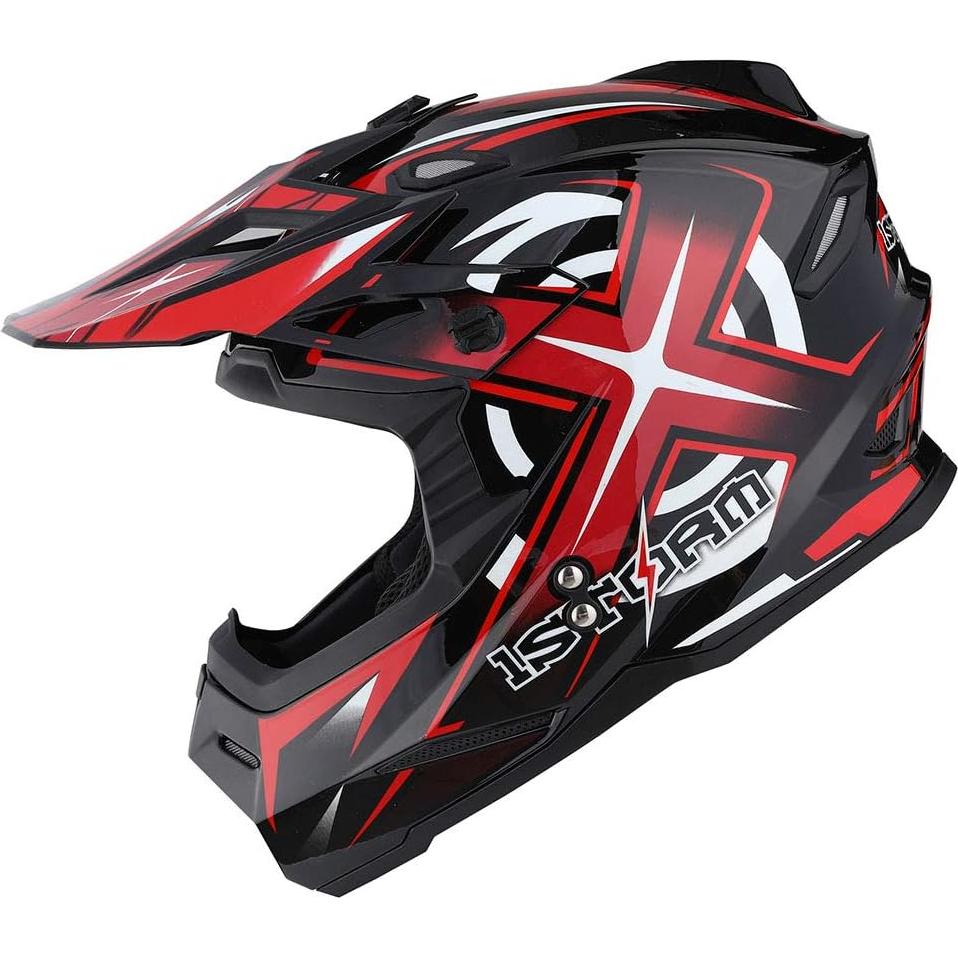 Casco de Motocross Power Gear HF801 Rojo 1.81 kg