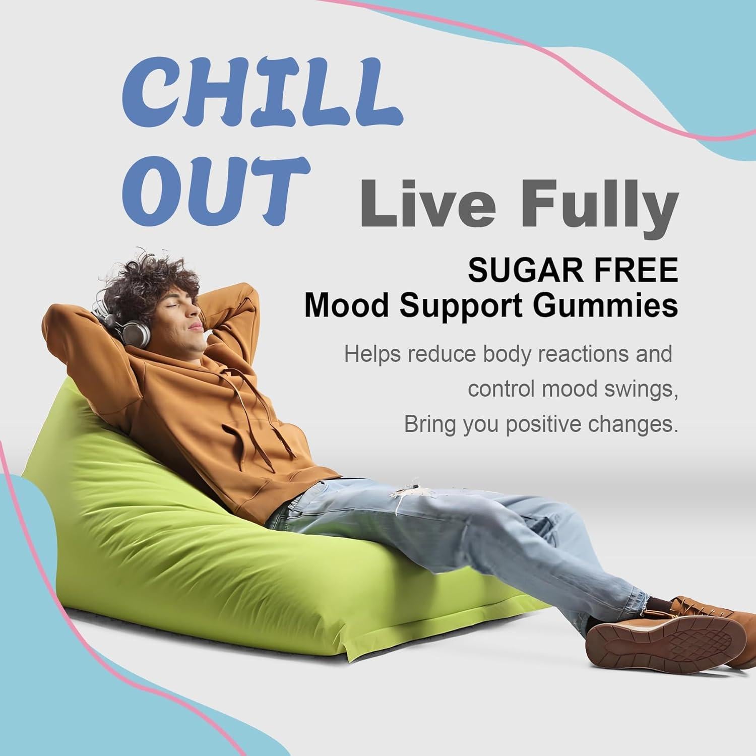 Gomitas Calmantes Veganas LILICARE 60 Unidades Sabor Fresa