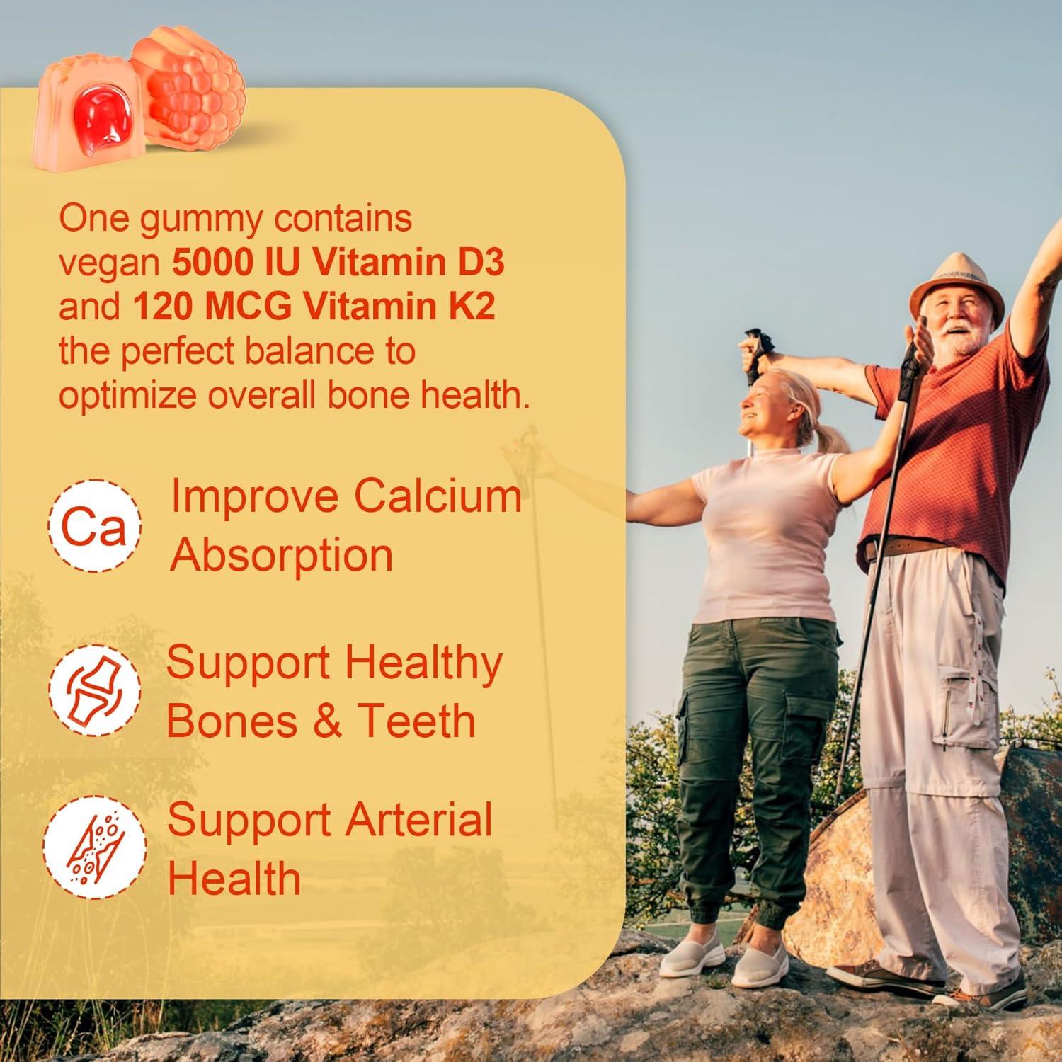 Gominolas de Vitamina D3 5000UI + K2 120mcg NEVISS