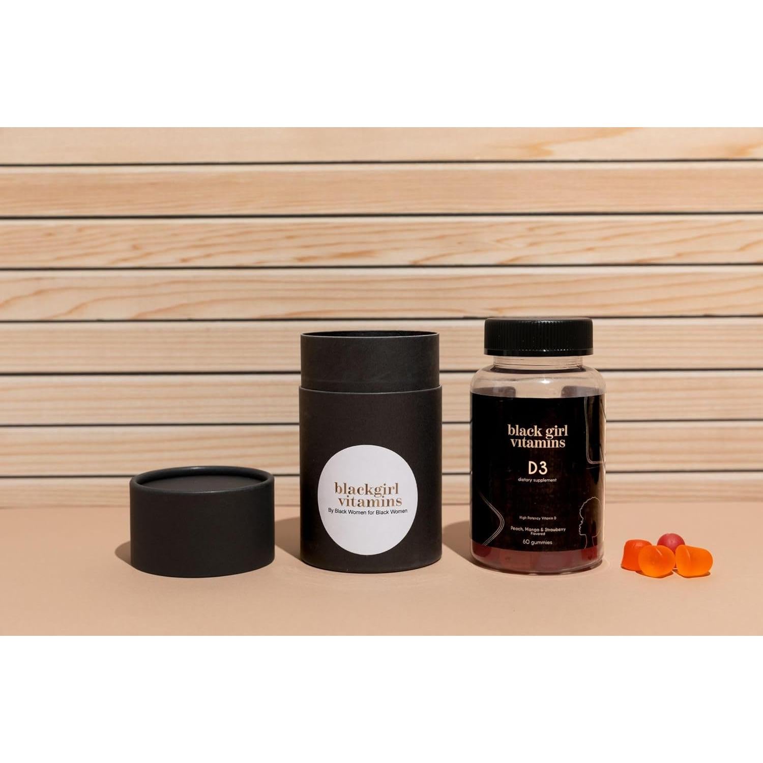 Gominolas de Vitamina D3 Black Girl - 2000 UI, Sin Gluten