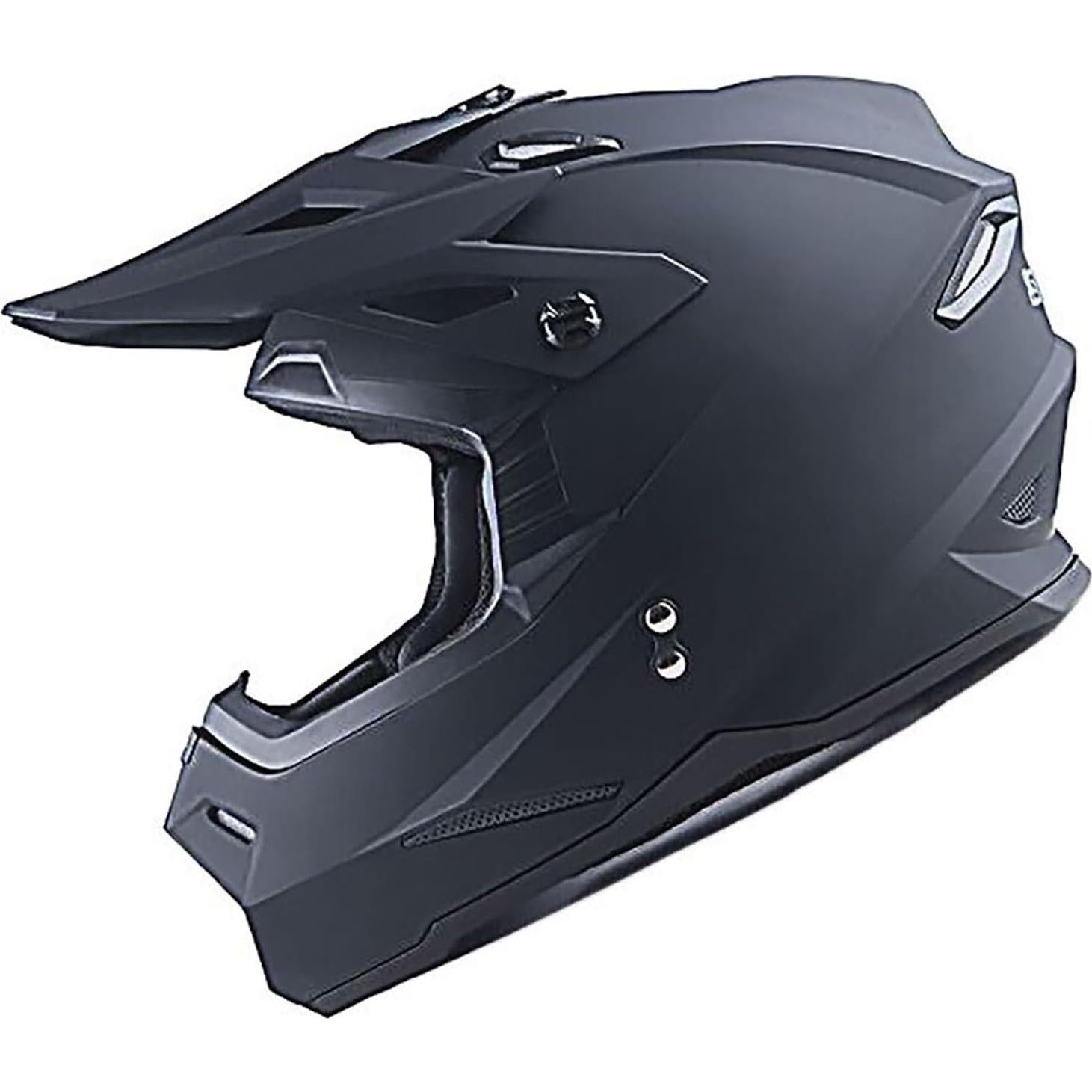 Casco de Motocross 1Storm HF801 Negro Mate S 53-54 CM