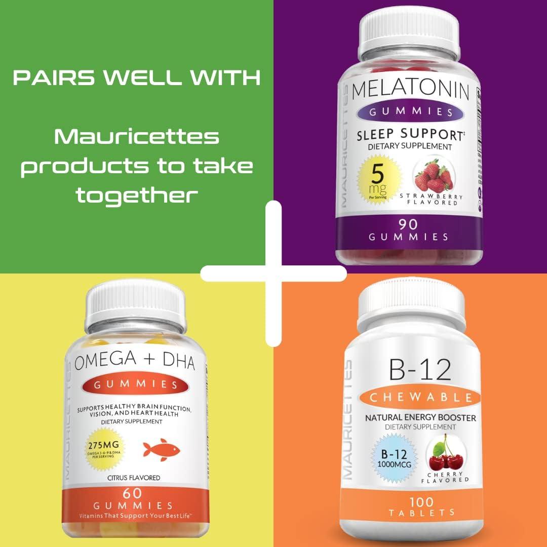 Vitamina D3 Masticable con K2 Mauricettes 90 Tabletas Sabor Cereza