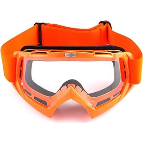 Casco MX Power Gear HF801 Naranja + Gafas + Guantes XXL