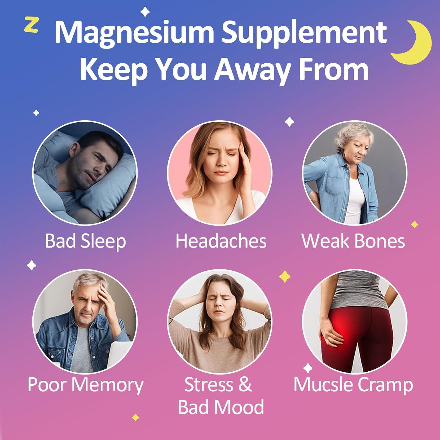 Gomitas Veganas de Glicinato de Magnesio 400mg Tewuky - 60 Masticables