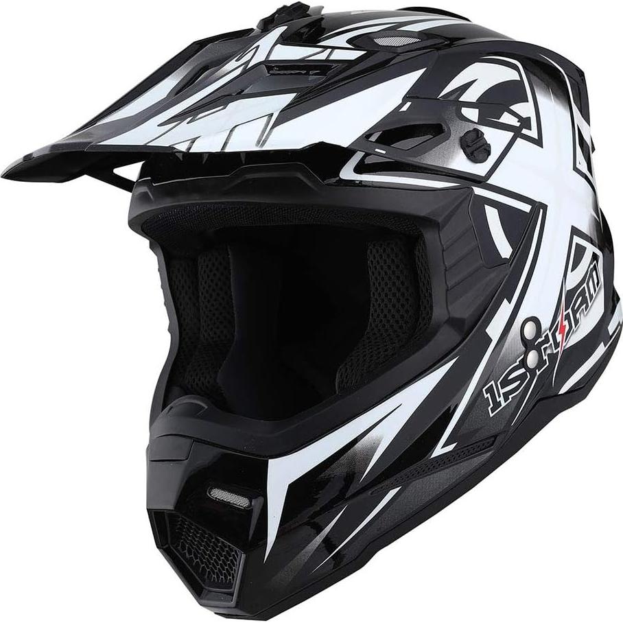 Casco 1Storm HF801 Bluetooth Adulto MX ATV Blanco