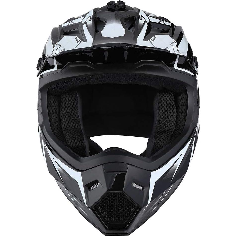 Casco 1Storm HF801 Bluetooth Adulto MX ATV Blanco