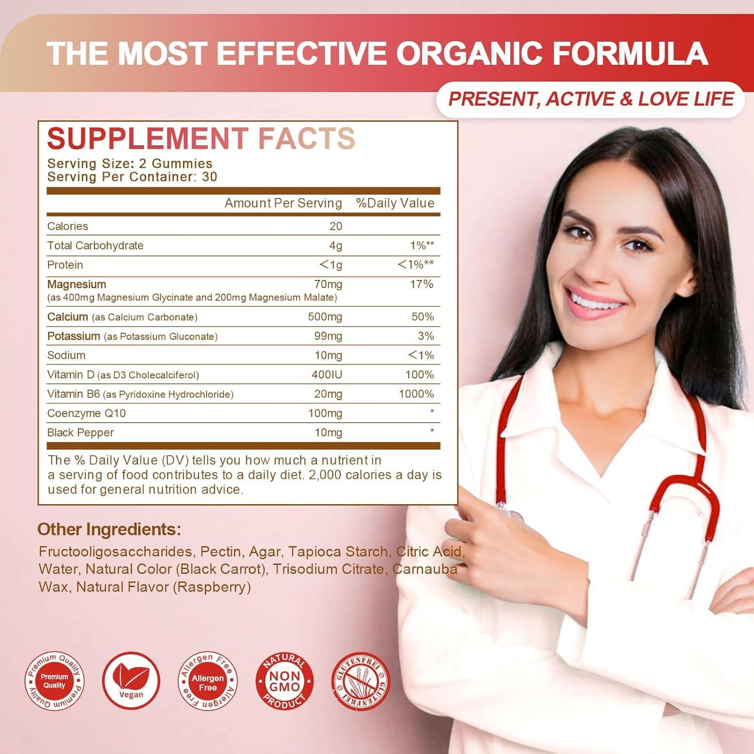 Gomitas de Glicinato de Magnesio 400mg GREENPEOPLE - Sin Azúcar