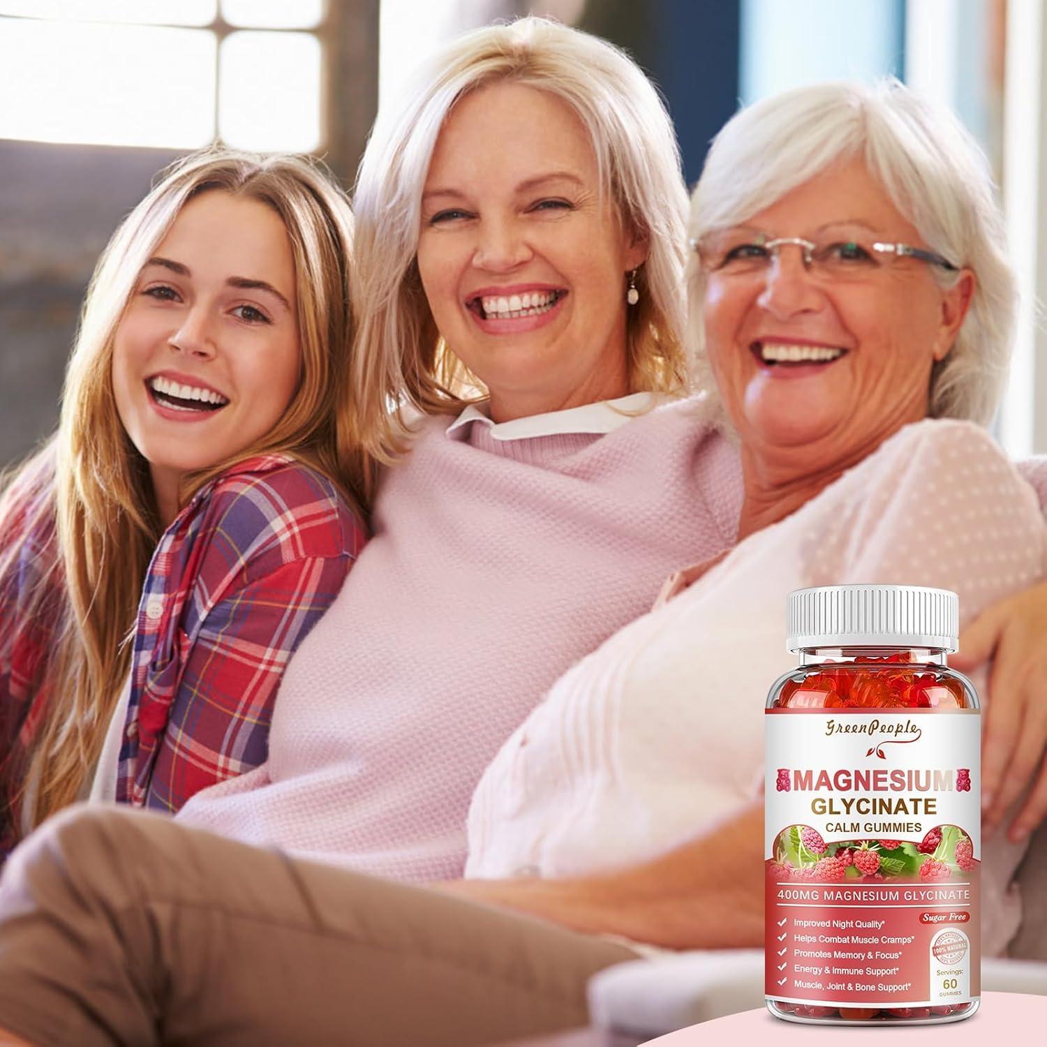 Gomitas de Glicinato de Magnesio 400mg GREENPEOPLE - Sin Azúcar