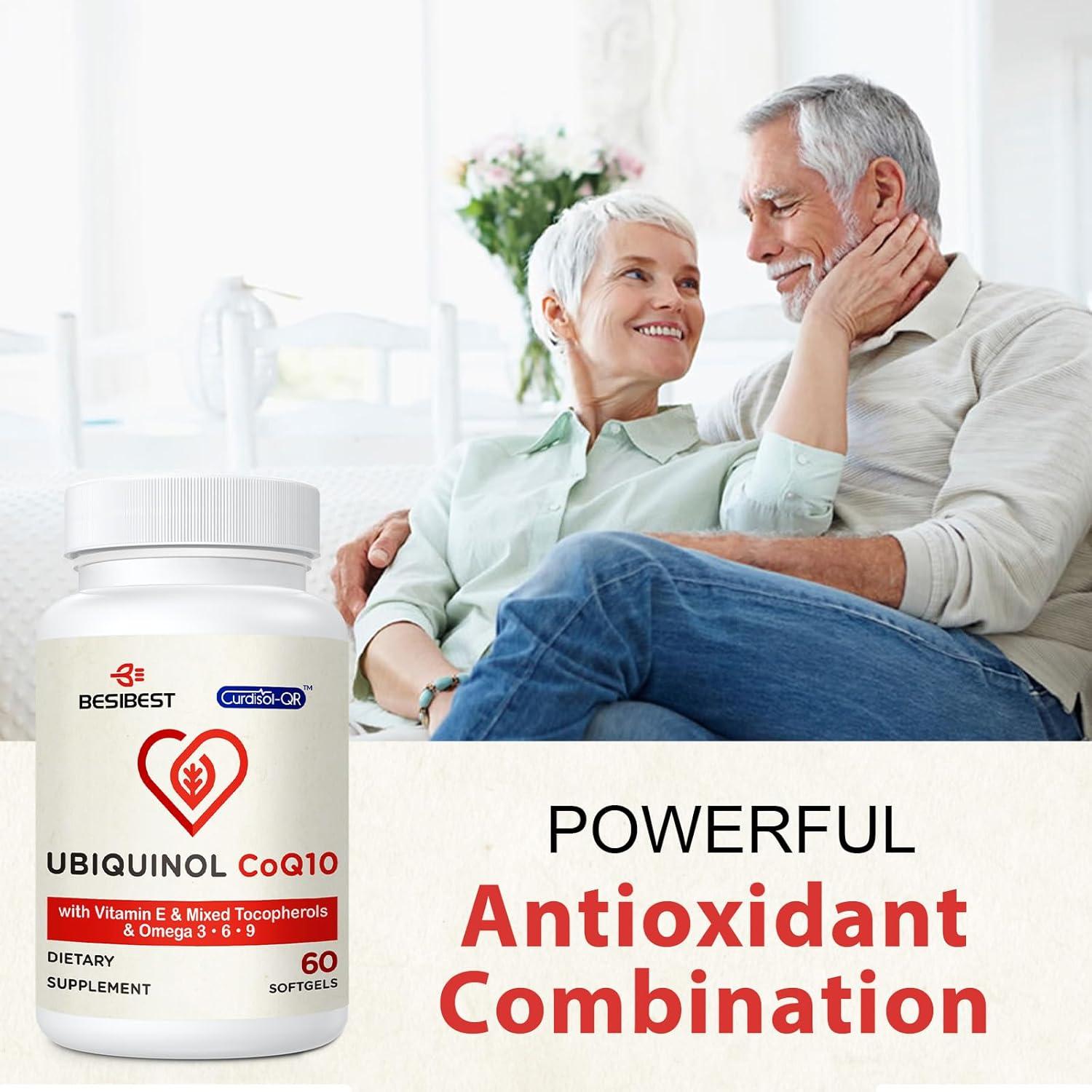 Ubiquinol CoQ10 600mg Besibest - Suplemento Antioxidante 60 Cápsulas