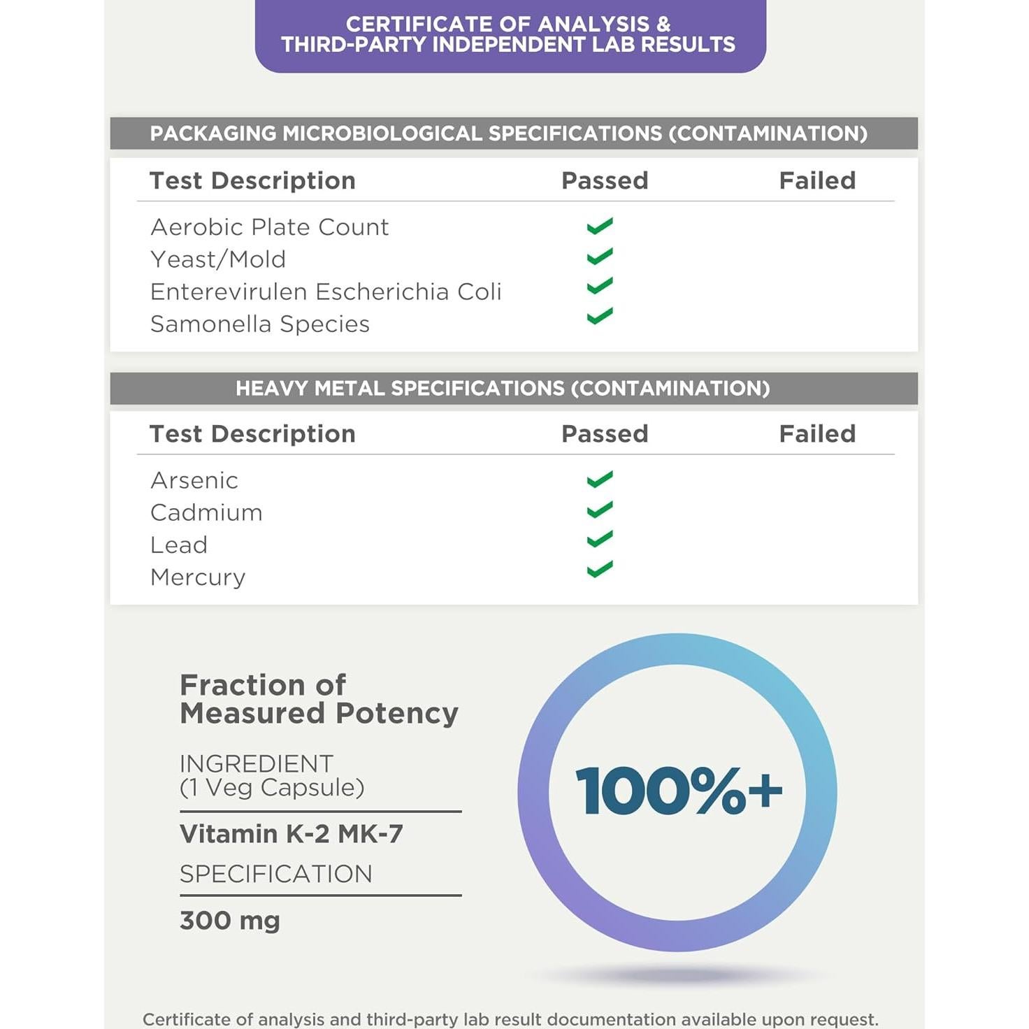 Biophix Vitamina K2 MK-7 300 mcg 60 Cápsulas Veganas - Suplemento Óseo