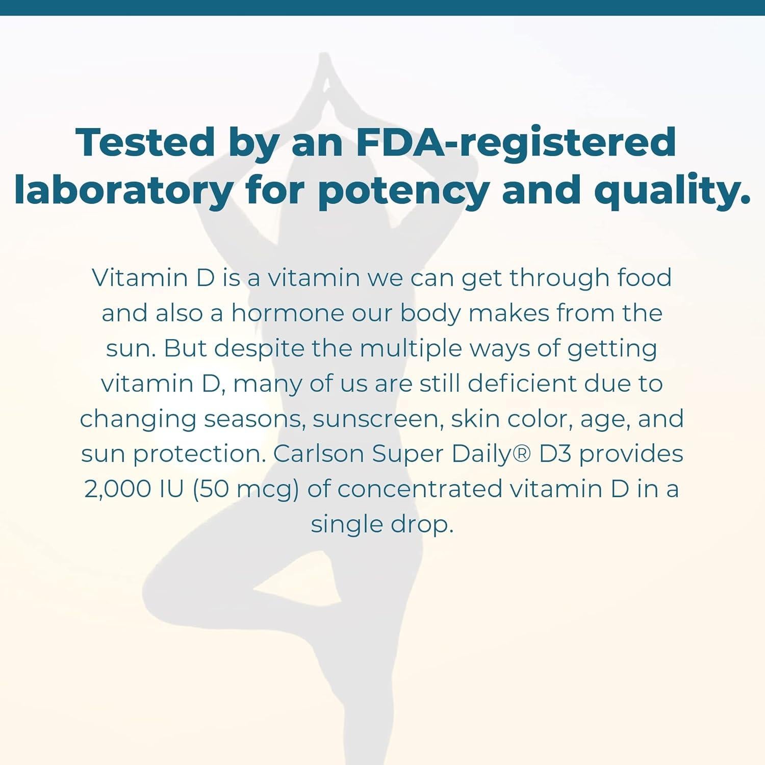 Gotas de Vitamina D3 Carlson 2,000 UI 10.4 ml Vegetariano