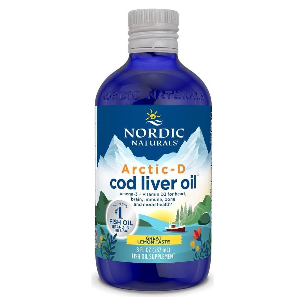 Aceite de Hígado de Bacalao Arctic-D Nordic Naturals 240 ml