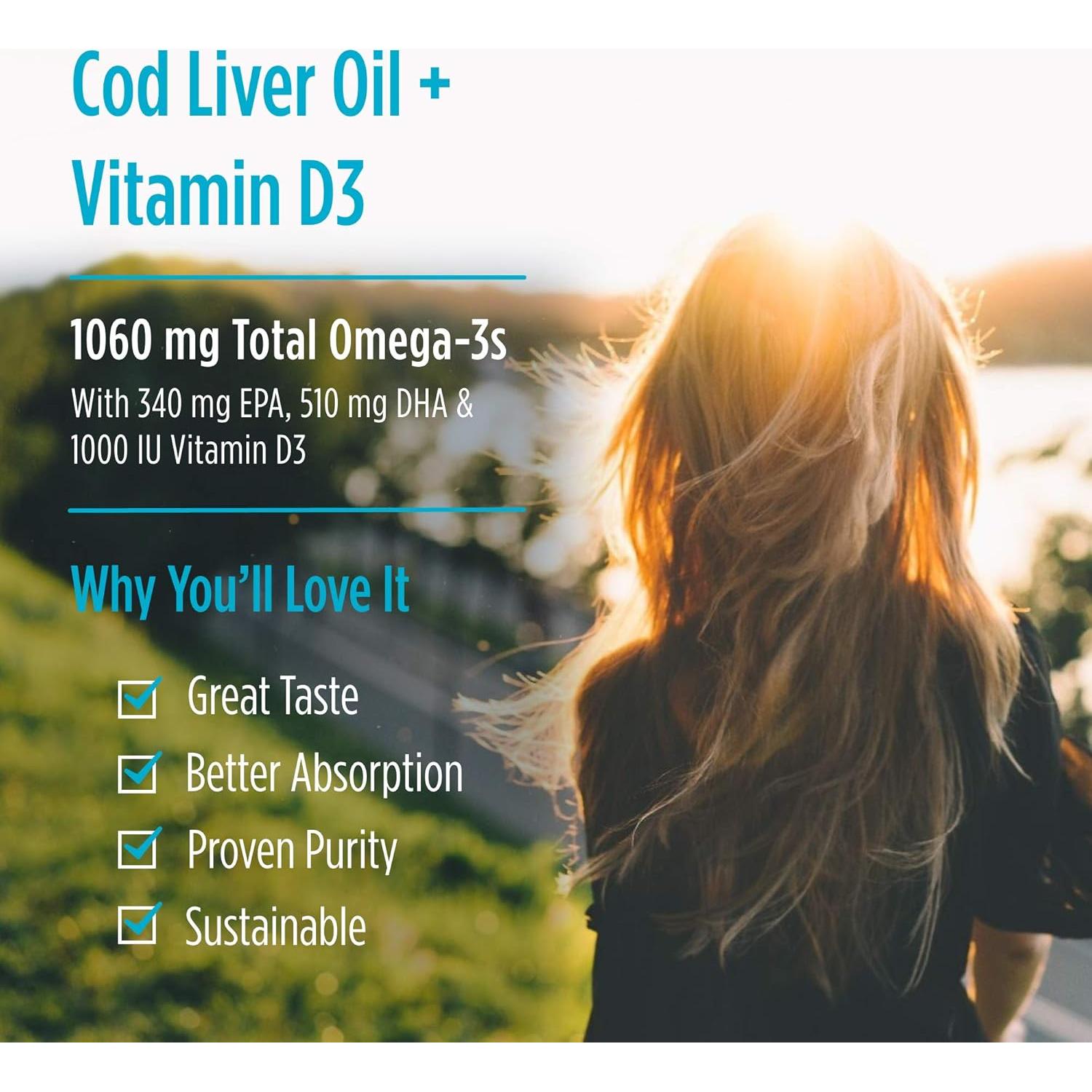 Aceite de Hígado de Bacalao Arctic-D Nordic Naturals 240 ml