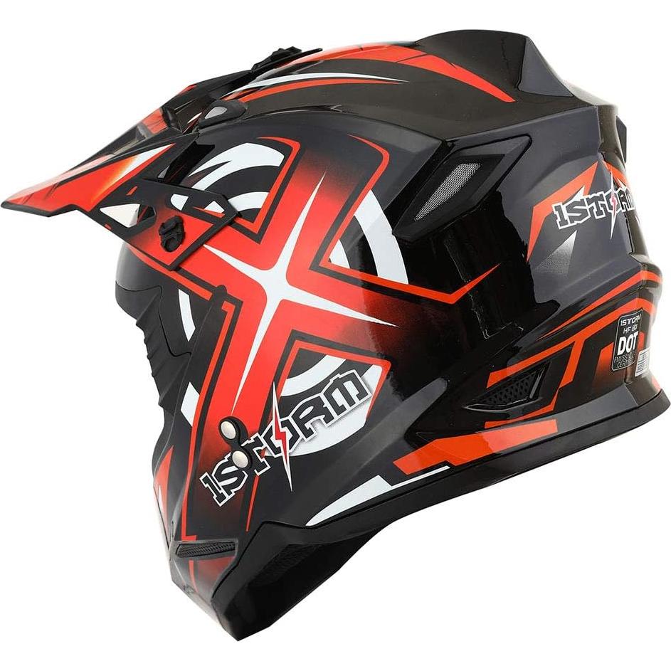 Casco de Motocross Power Gear HF801 Naranja XL 2.19 kg