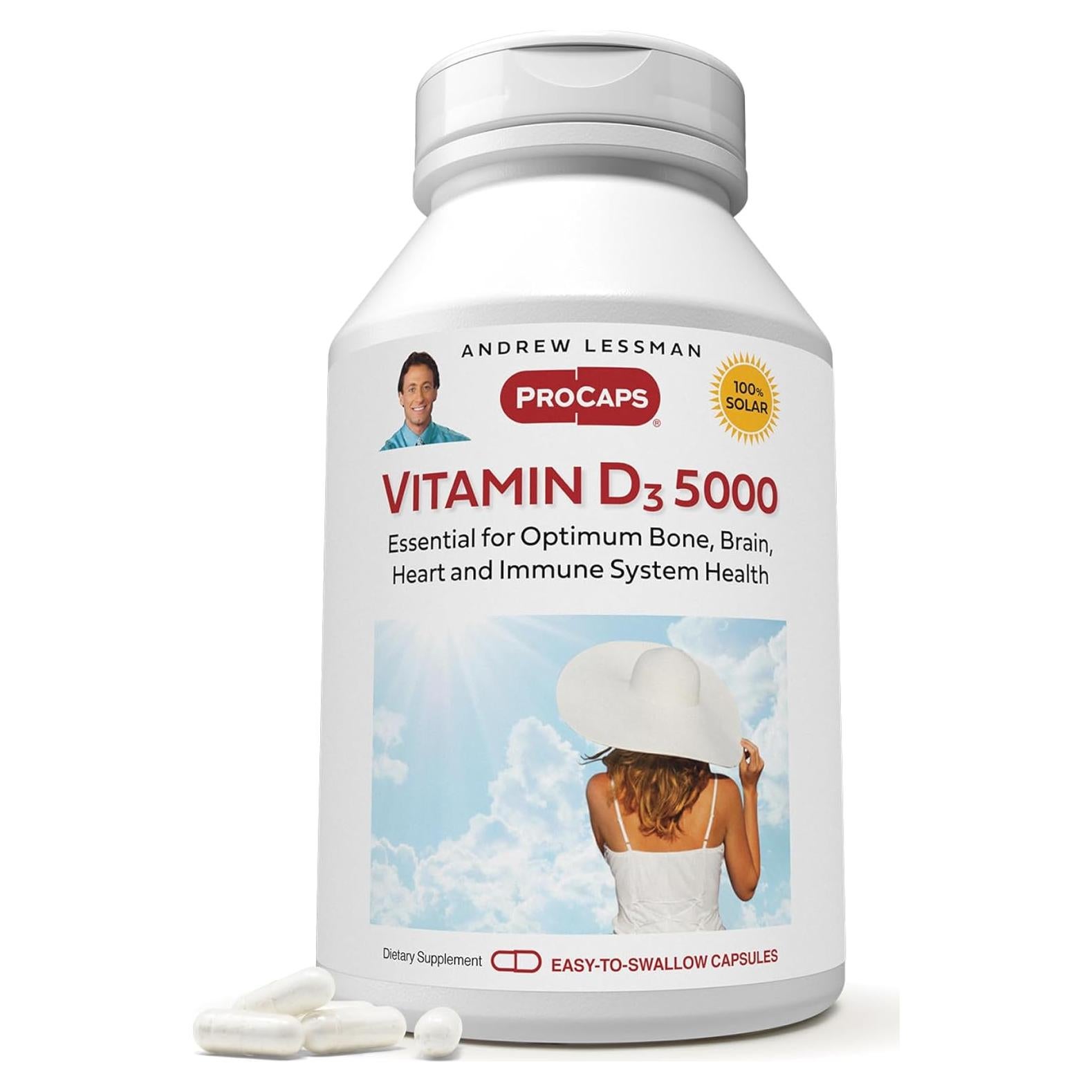 Vitamina D3 5000 UI Andrew Lessman 720 Cápsulas Pequeñas