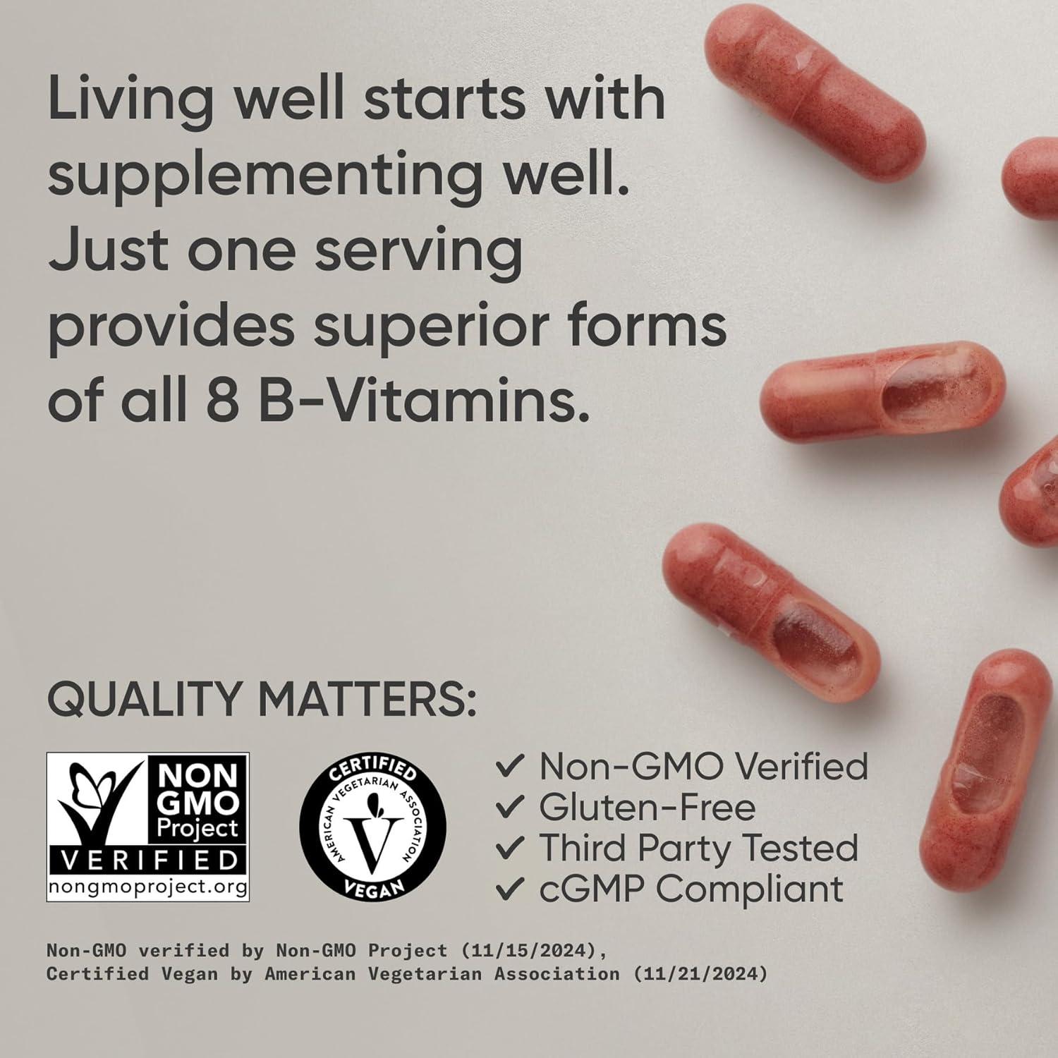 Complejo de Vitaminas B Vegano Investigación Deportiva - 90 Cápsulas