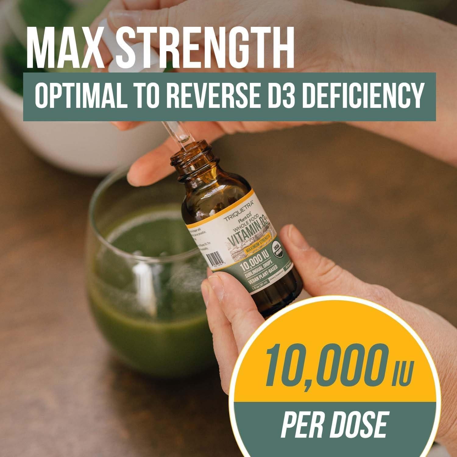 Vitamina D3 Orgánica 10,000 UI Plant D3 Líquido Sublingual 30 ml