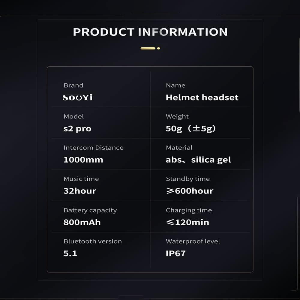 Casco de Motocross 1Storm HF801 + Auricular Bluetooth Negro Mate