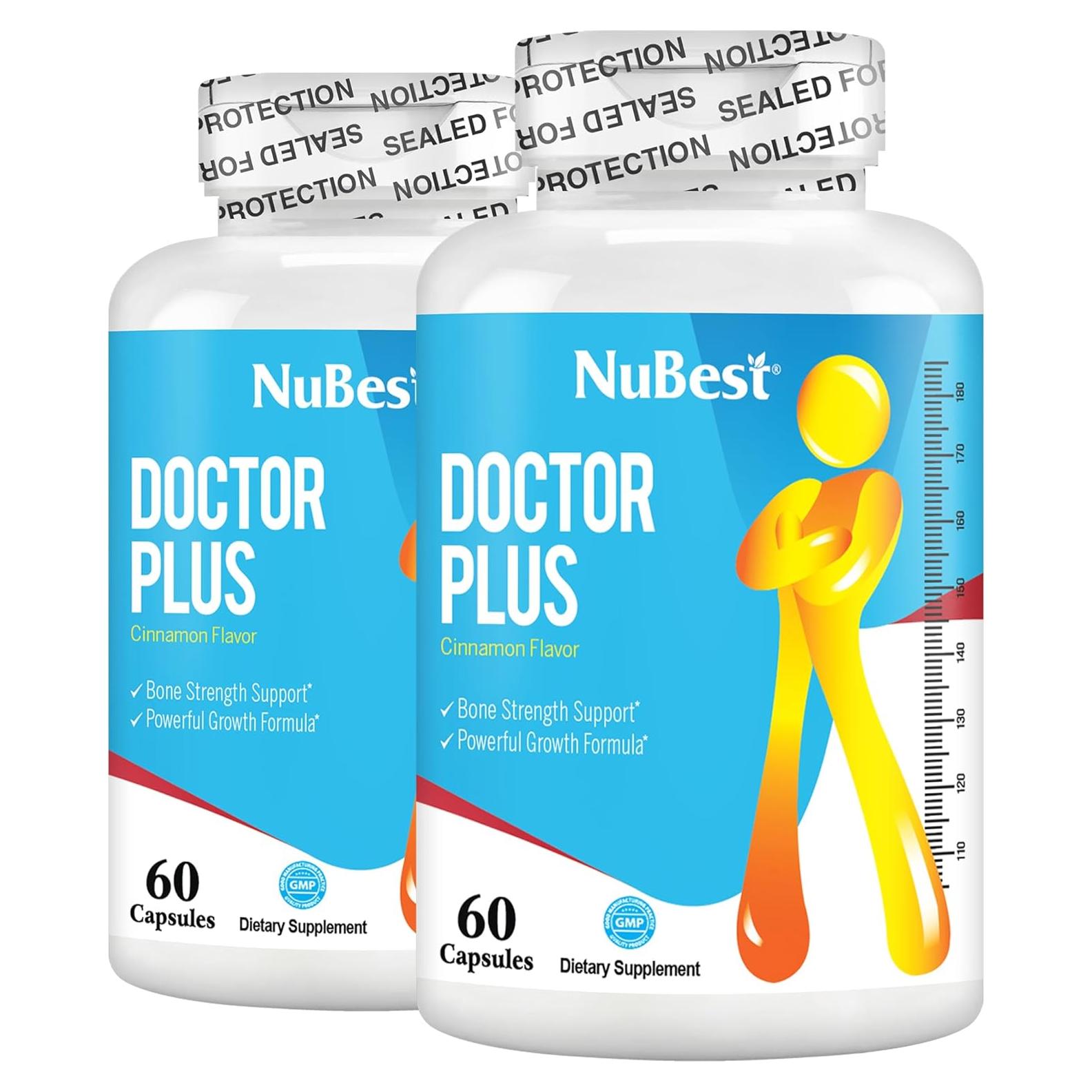 Suplemento de Calcio NuBest Doctor Plus 2x186g con Vitamina D3 y K2