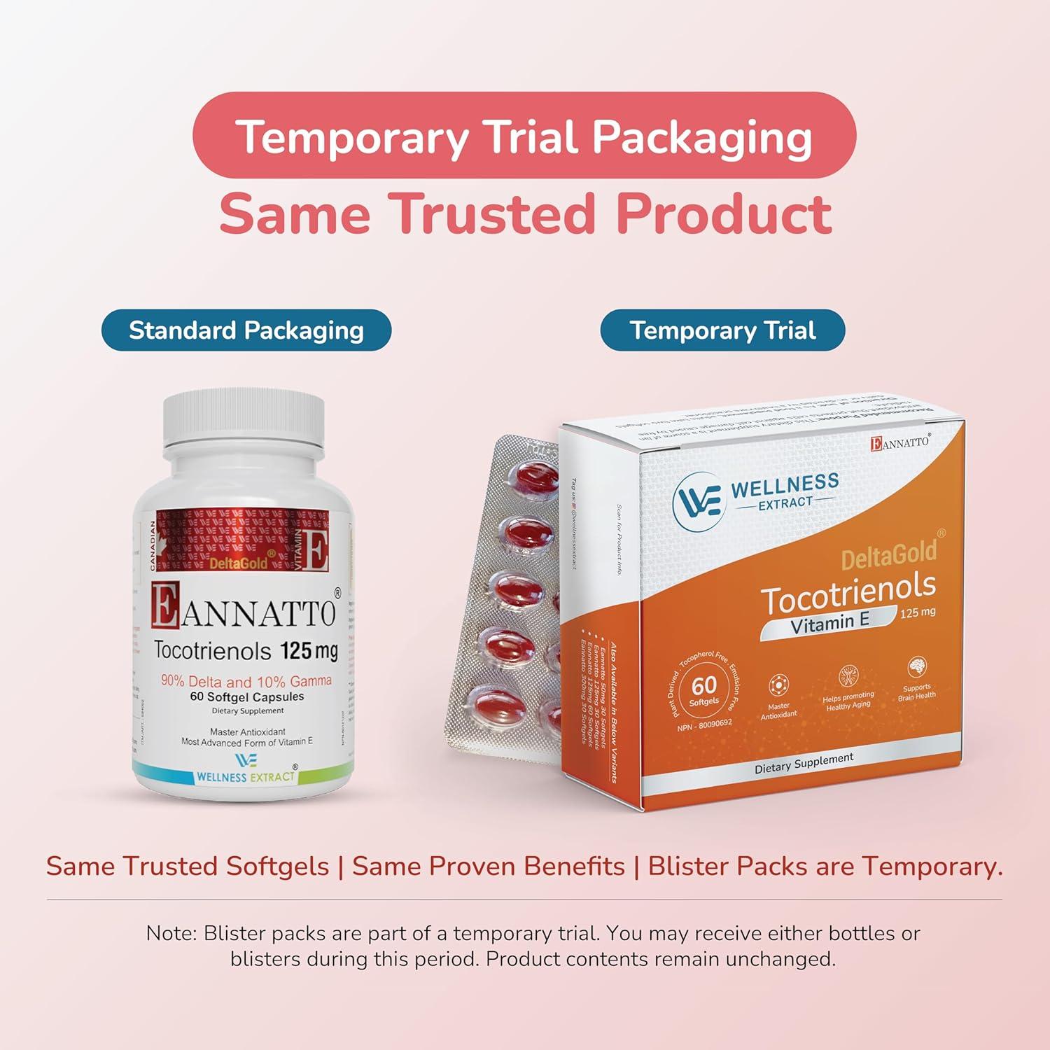 Vitamina E Tocotrienoles DeltaGold Wellness Extract 125mg 60 Cápsulas