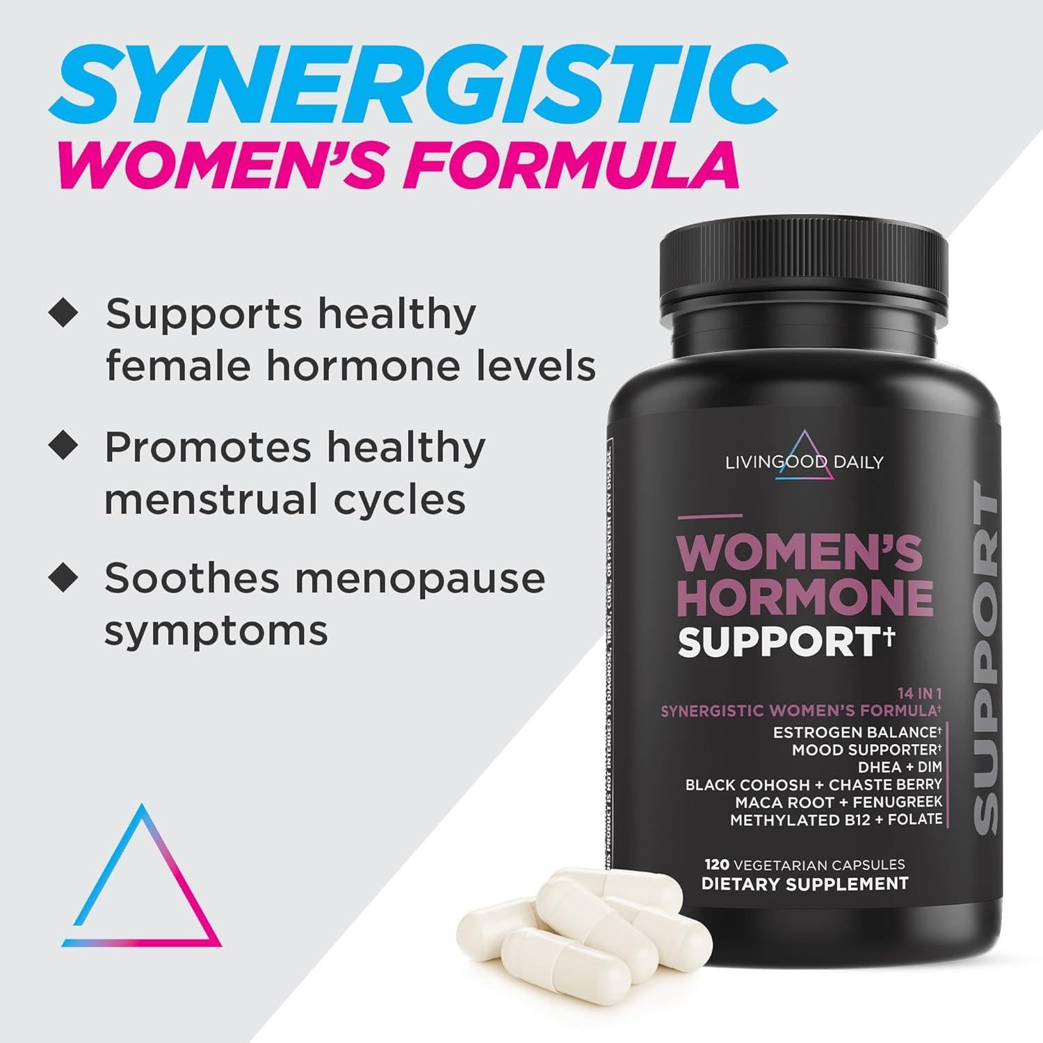 Suplemento Hormonal para Mujeres Livingood Daily 120 Cápsulas