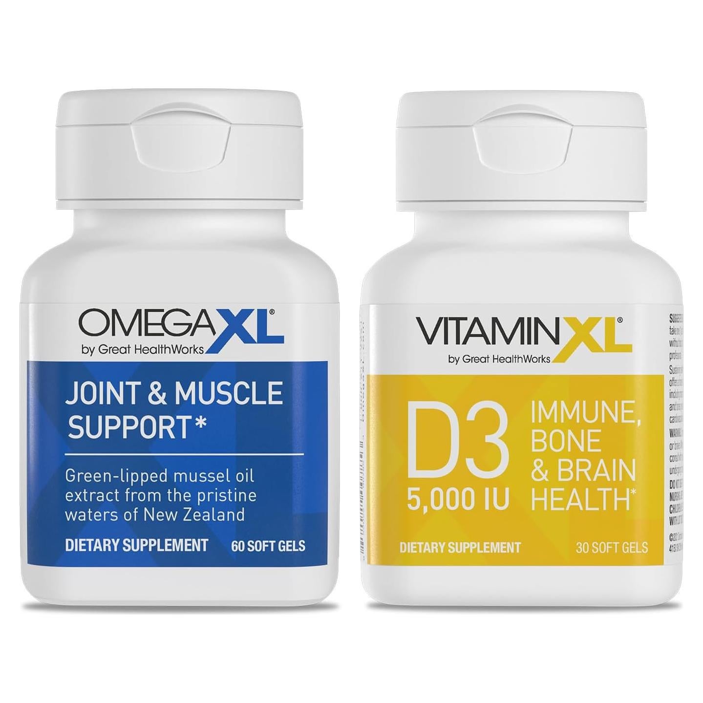 Suplemento Articular OmegaXL 60 Gelatinas + Vitamina D3 5000 UI