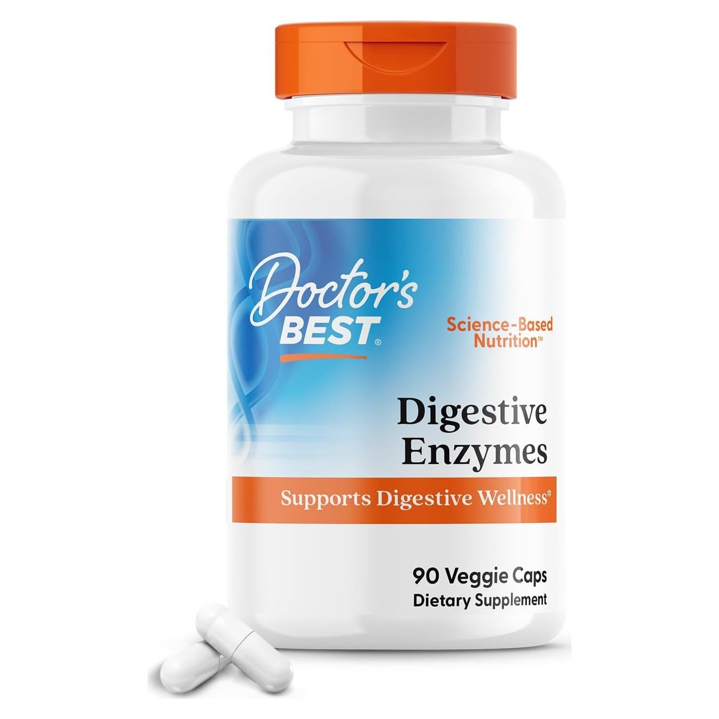Enzimas Digestivas Doctor's Best 90 Cápsulas Vegetales