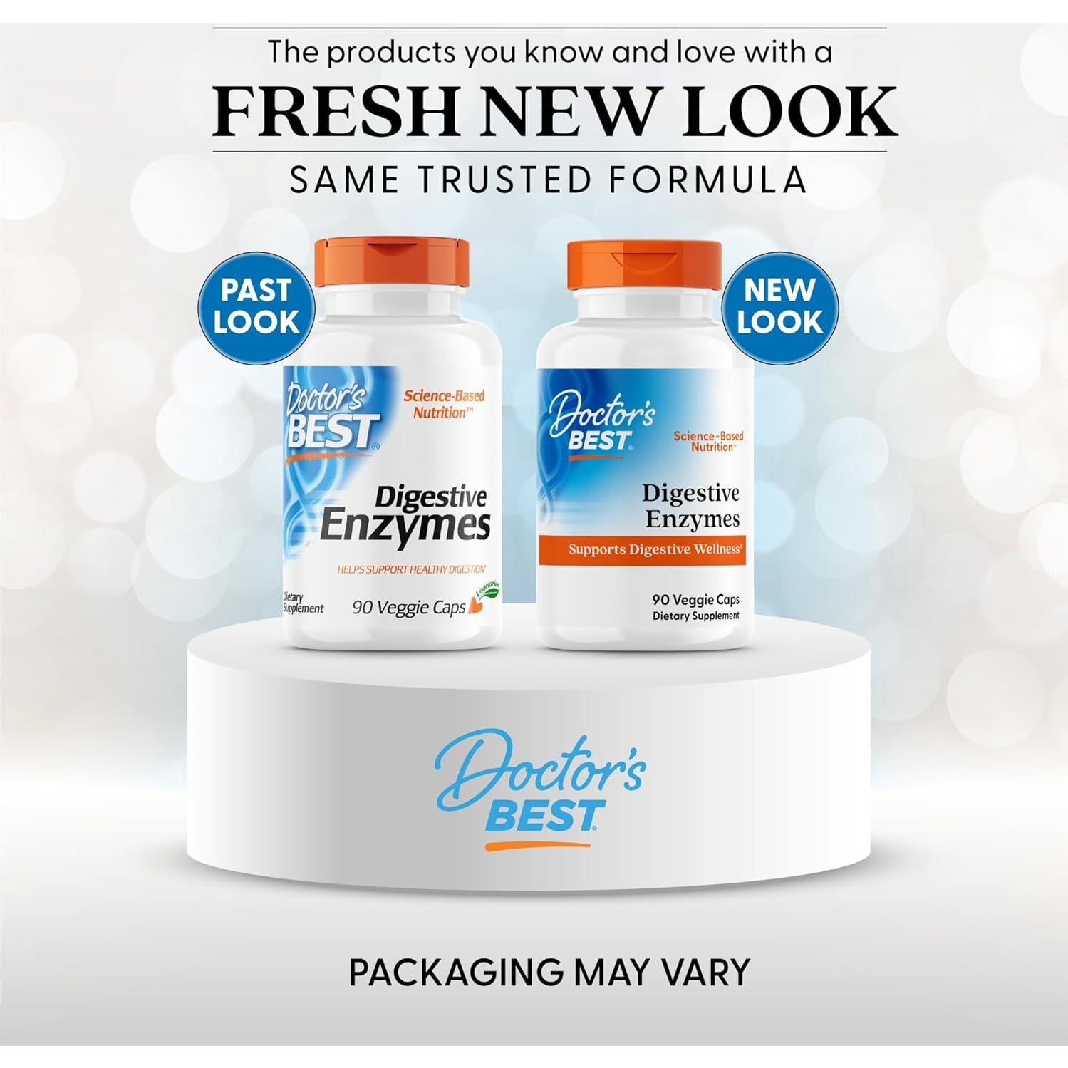 Enzimas Digestivas Doctor's Best 90 Cápsulas Vegetales