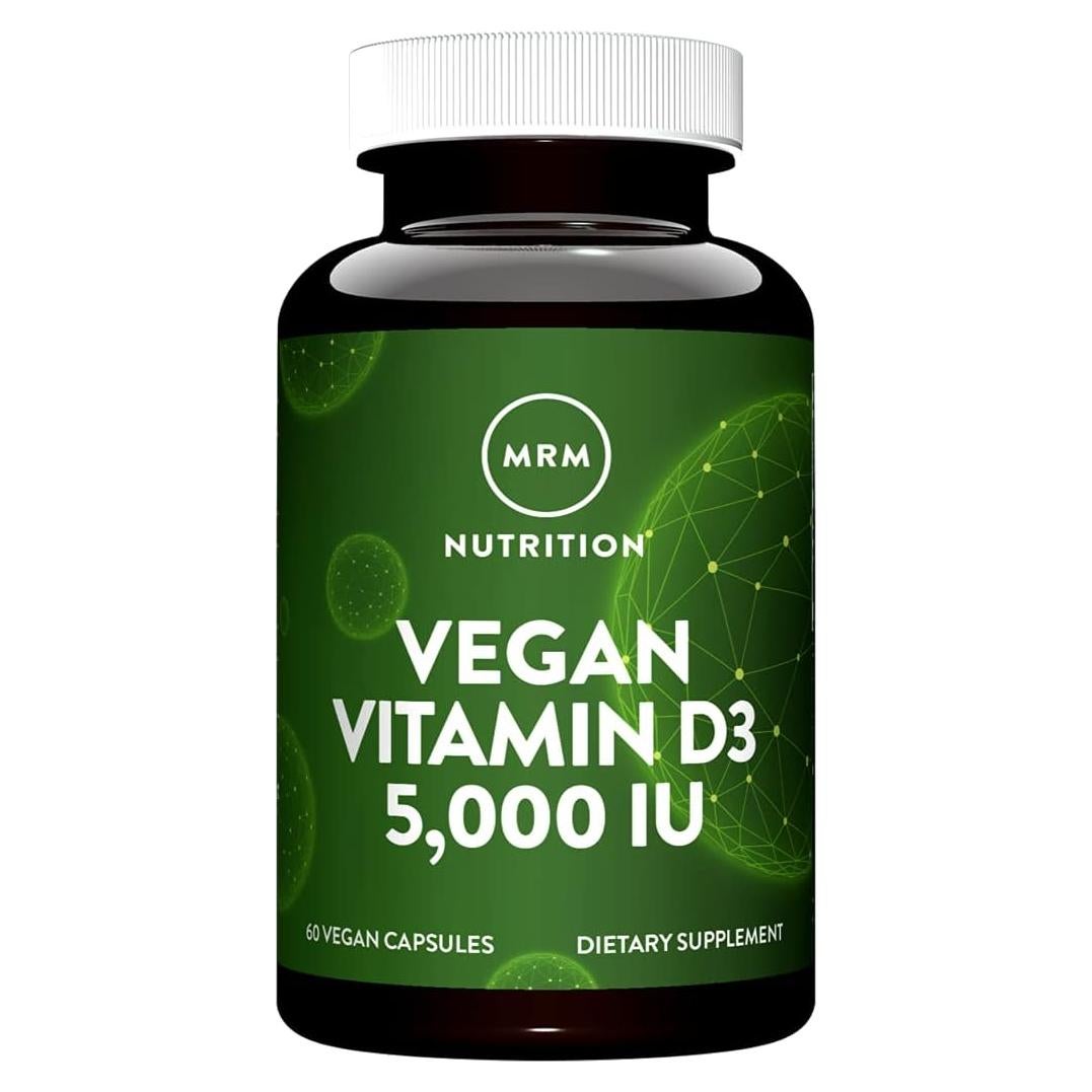 Vitamina D3 Vegana MRM 5000 UI - Salud Ósea y Inmunológica - 60 Cápsulas