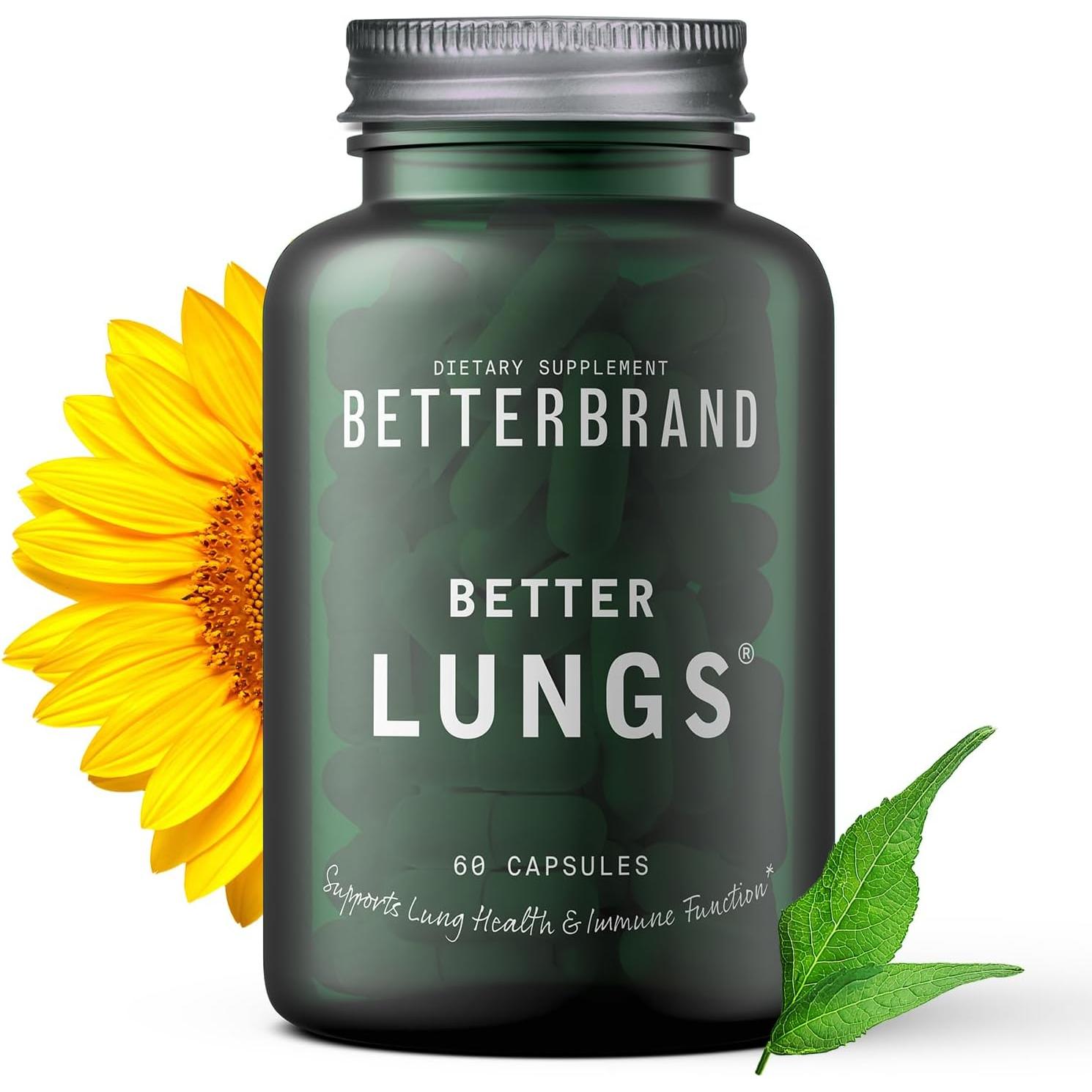 Suplemento Respiratorio Betterbrand BetterLungs 60 Cápsulas