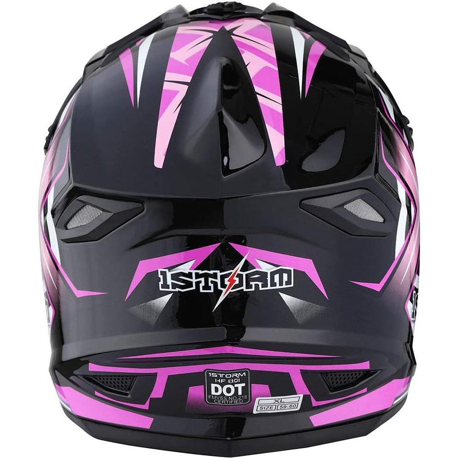 Casco de Motocross Power Gear HF801 Rosa S (53-54 cm)