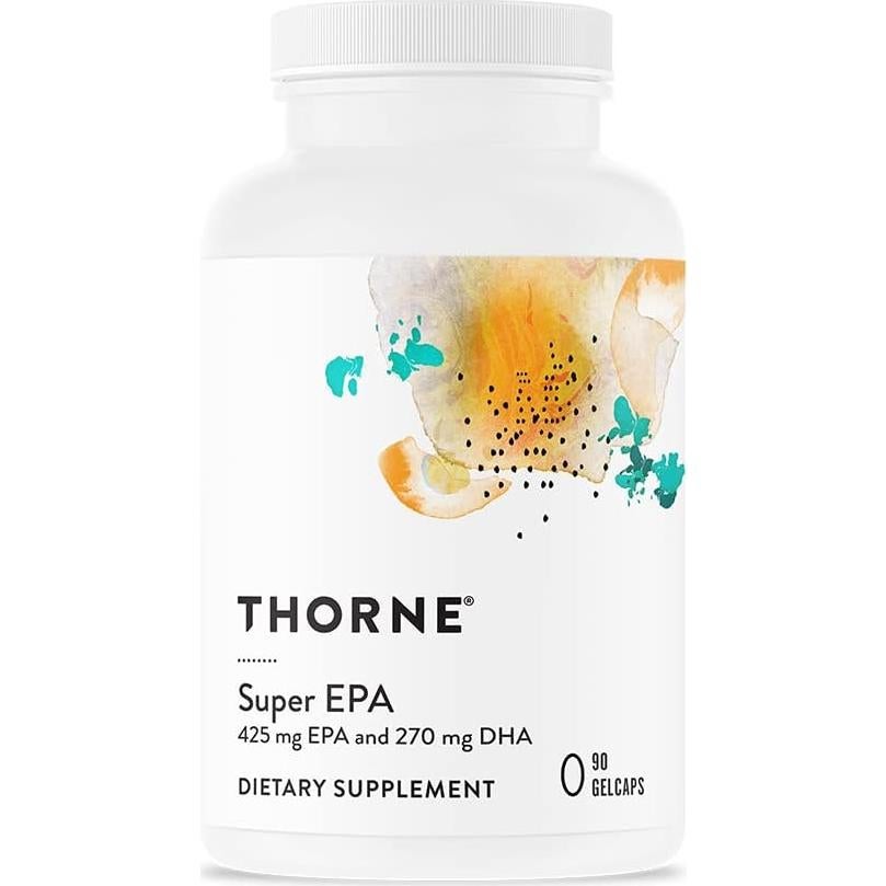Suplemento Omega 3 Thorne Super EPA 90 Gelcaps + Vitamina D3 K2 30ml