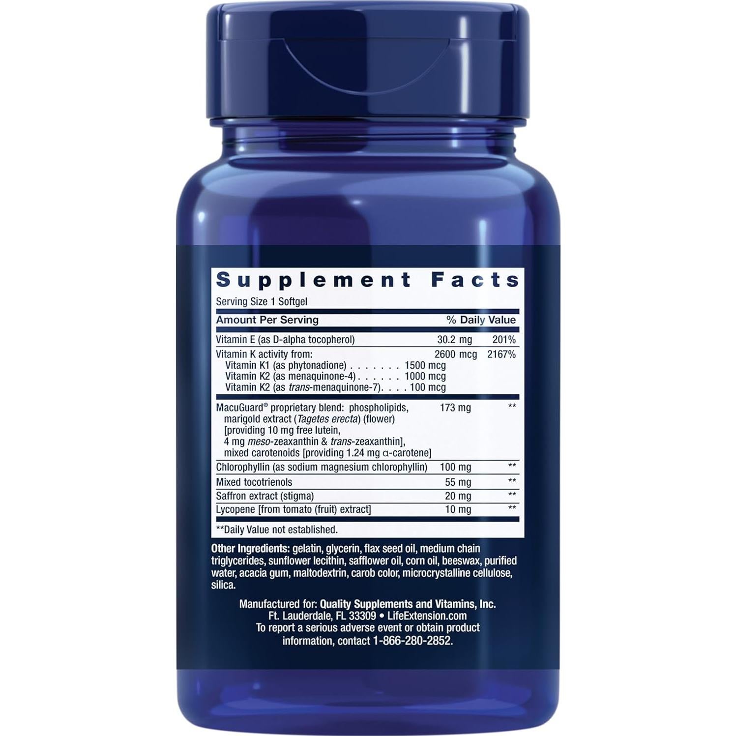 Suplemento Multivitamínico Life Extension 60 Gelatinas Blandas