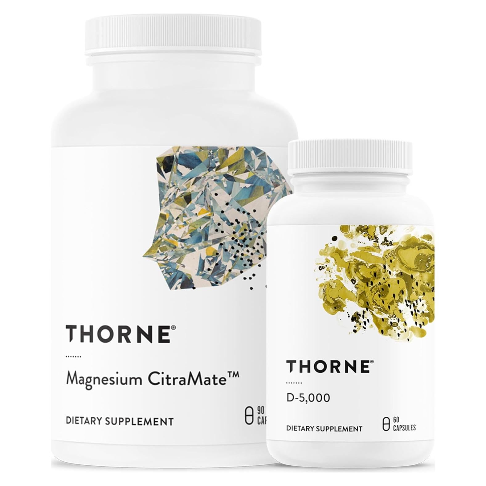 Thorne Magnesio CitraMate 60 Cápsulas + Vitamina D-5000 60 Cápsulas