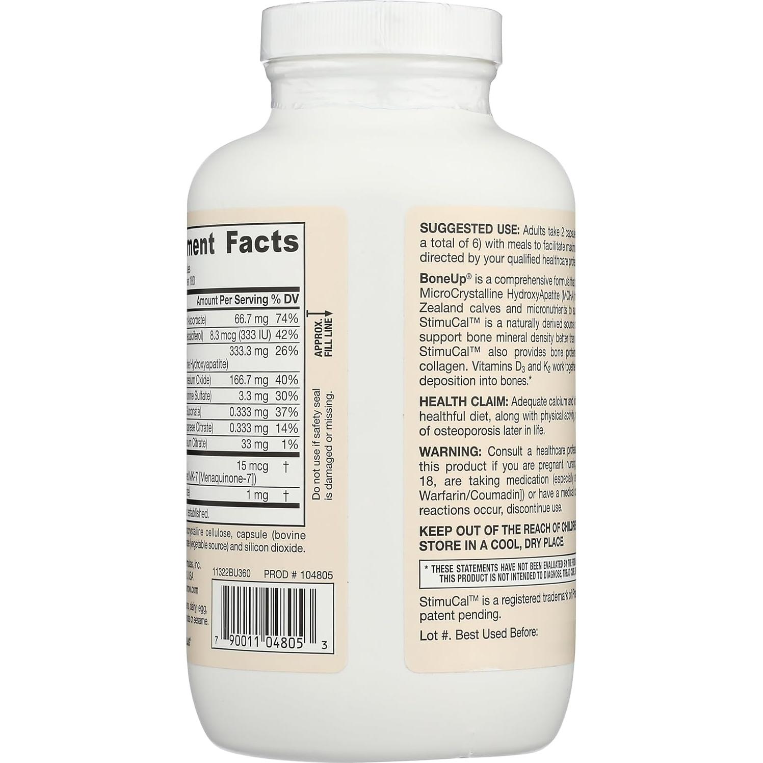 Jarrow Formulas BoneUp - 360 Cápsulas de Salud Ósea