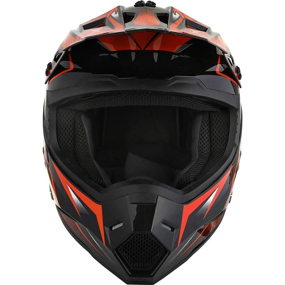 Casco de Motocross 1Storm HF801 Bluetooth Naranja Adulto