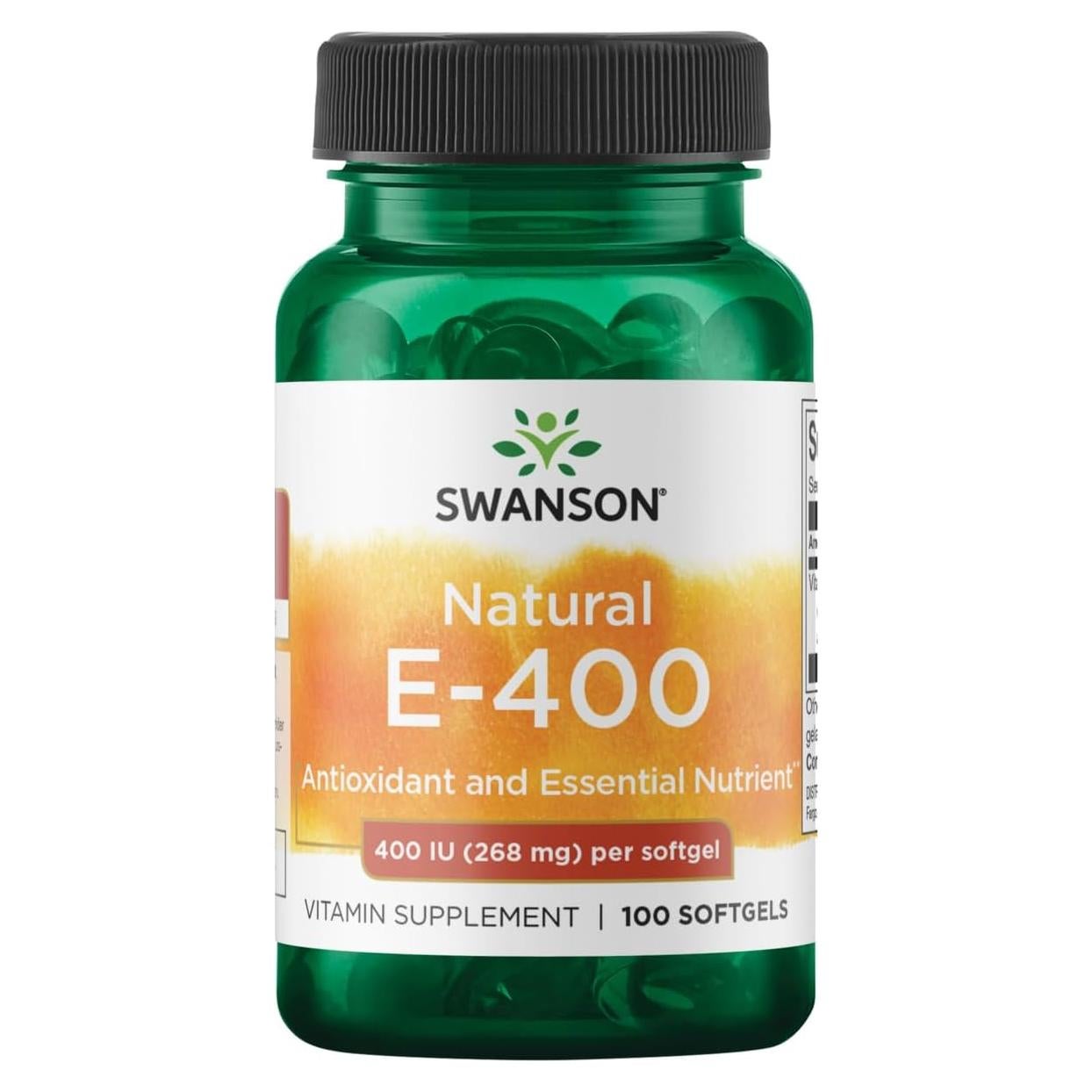 Swanson Vitamina E Natural 400 UI - 100 Cápsulas Blandas