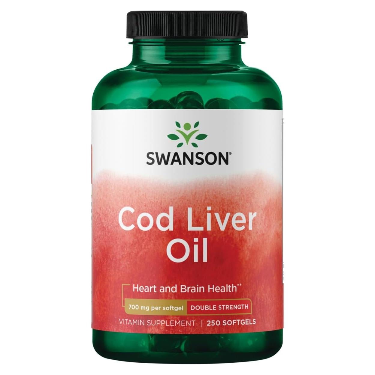 Aceite de Hígado de Bacalao Swanson 700mg - 250 Gelatinas Blandas