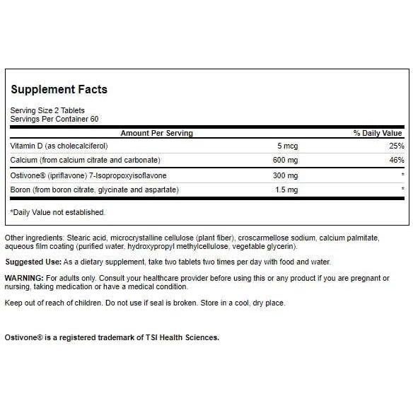Suplemento Ipriflavona Swanson 120 Tabletas Salud Ósea