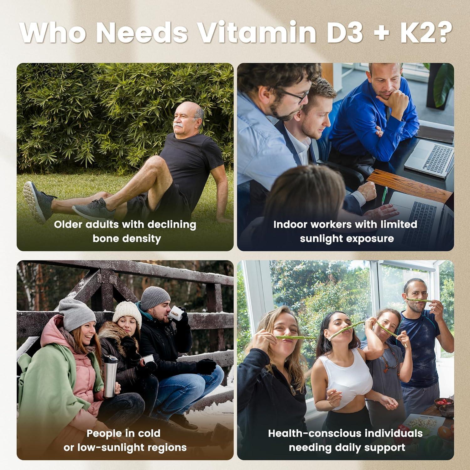 VEV Vitamina D3 10000 UI con K2 MK7 - 300 Gelatinas Blandas