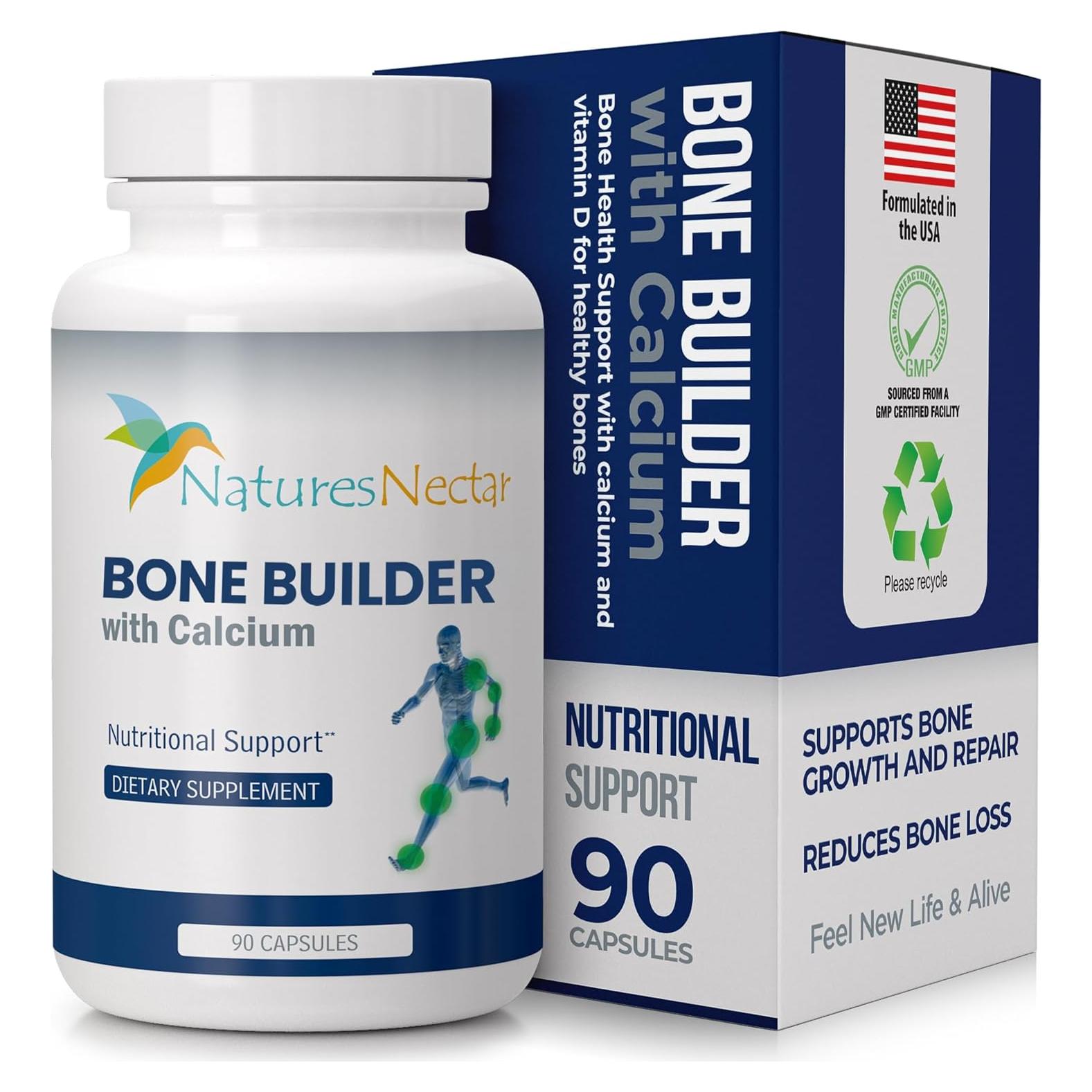 Suplemento de Huesos Nectar de la Naturaleza - 90 Cápsulas
