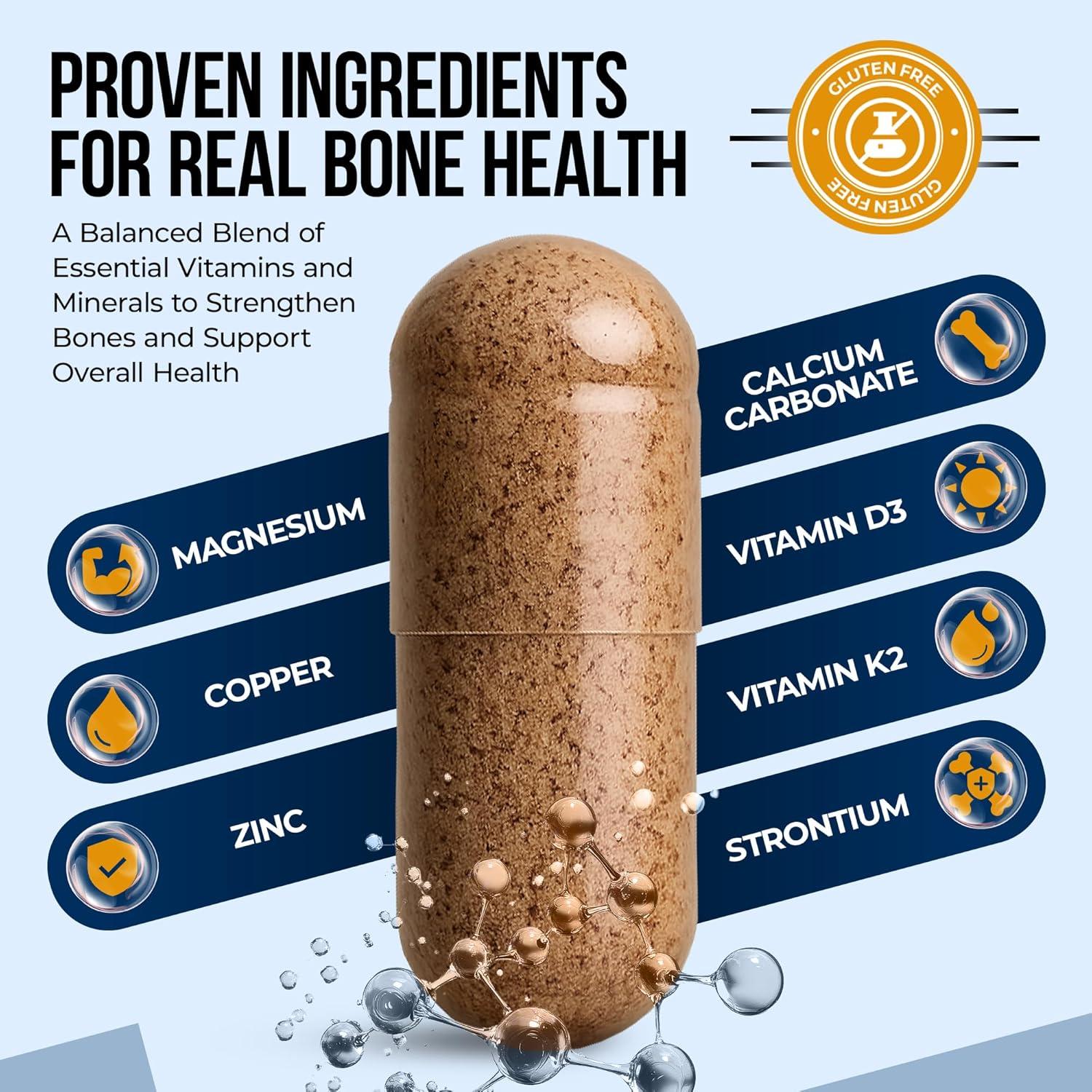 Suplemento de Huesos Nectar de la Naturaleza - 90 Cápsulas