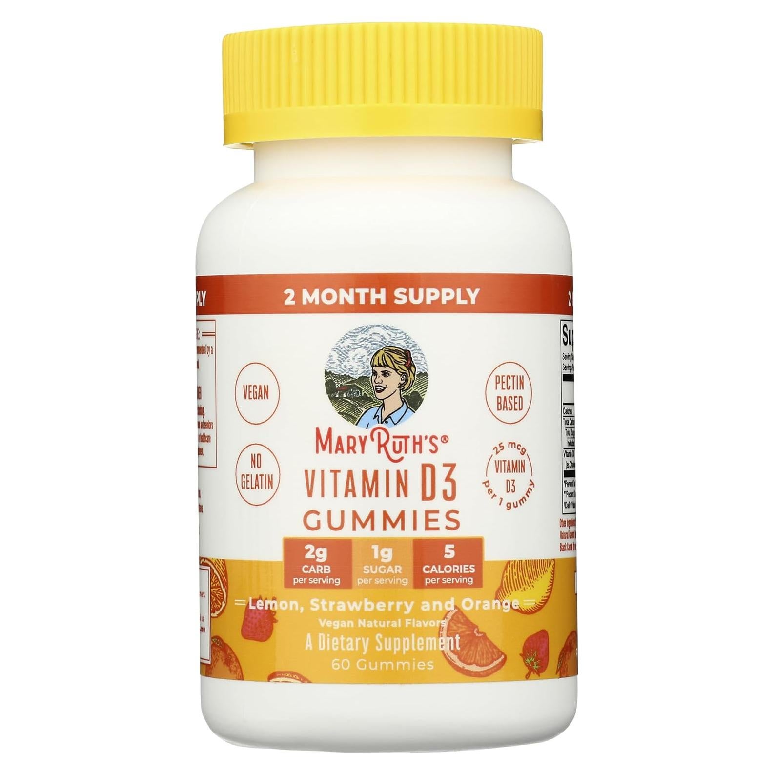 Vitamina D3 Fresa Naranja Mary Ruth's 166g