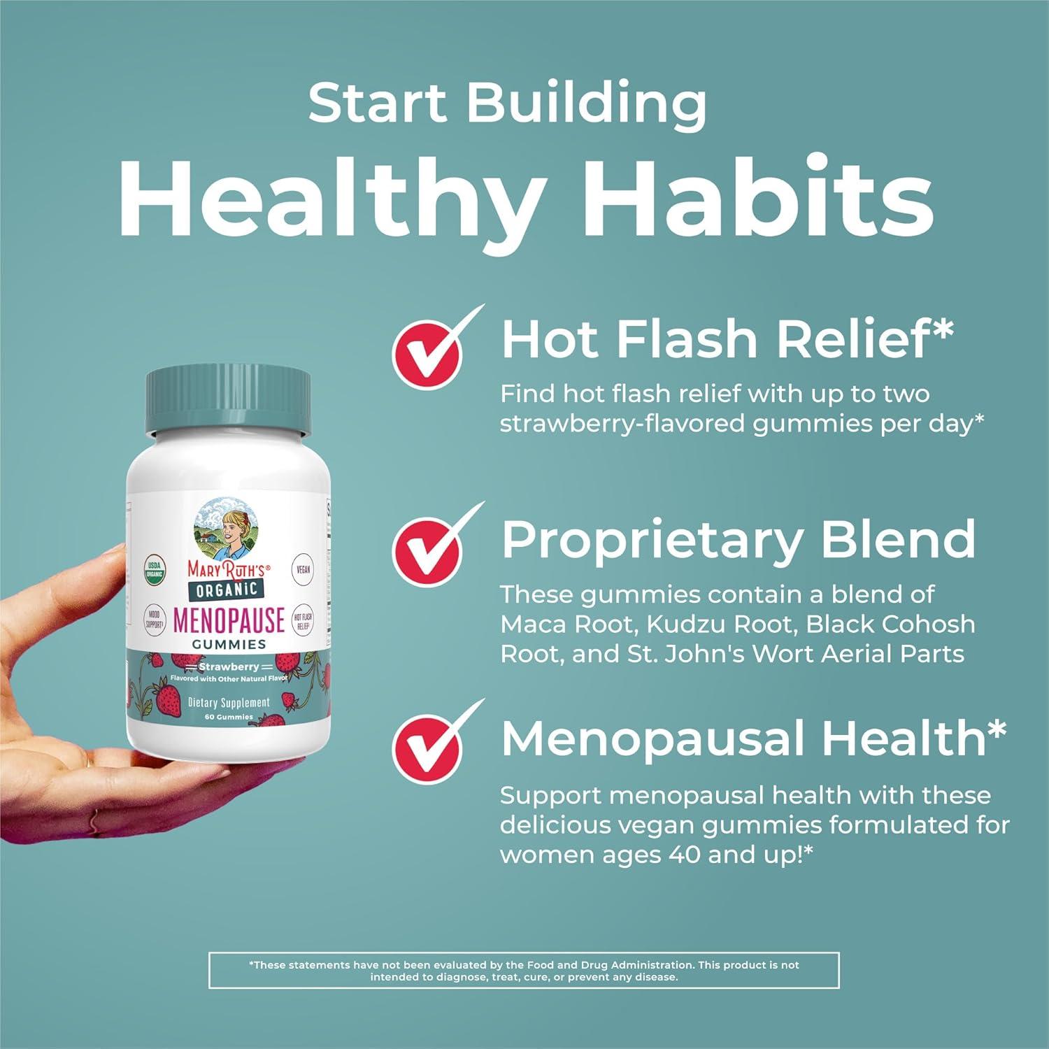 Gomitas Orgánicas MaryRuth's para Menopausia 30 Porciones