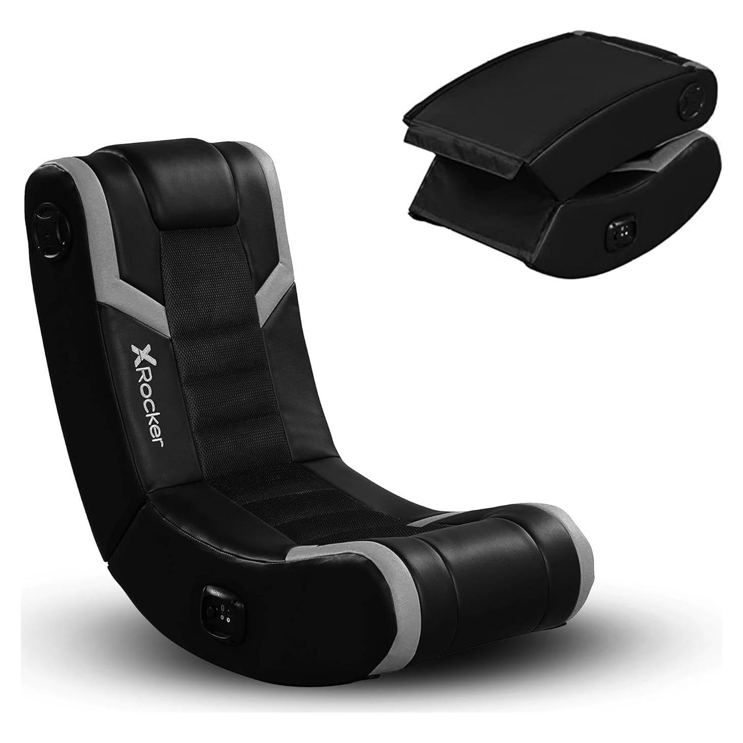 Silla de Piso X Rocker Eclipse Plata con Altavoces Integrados